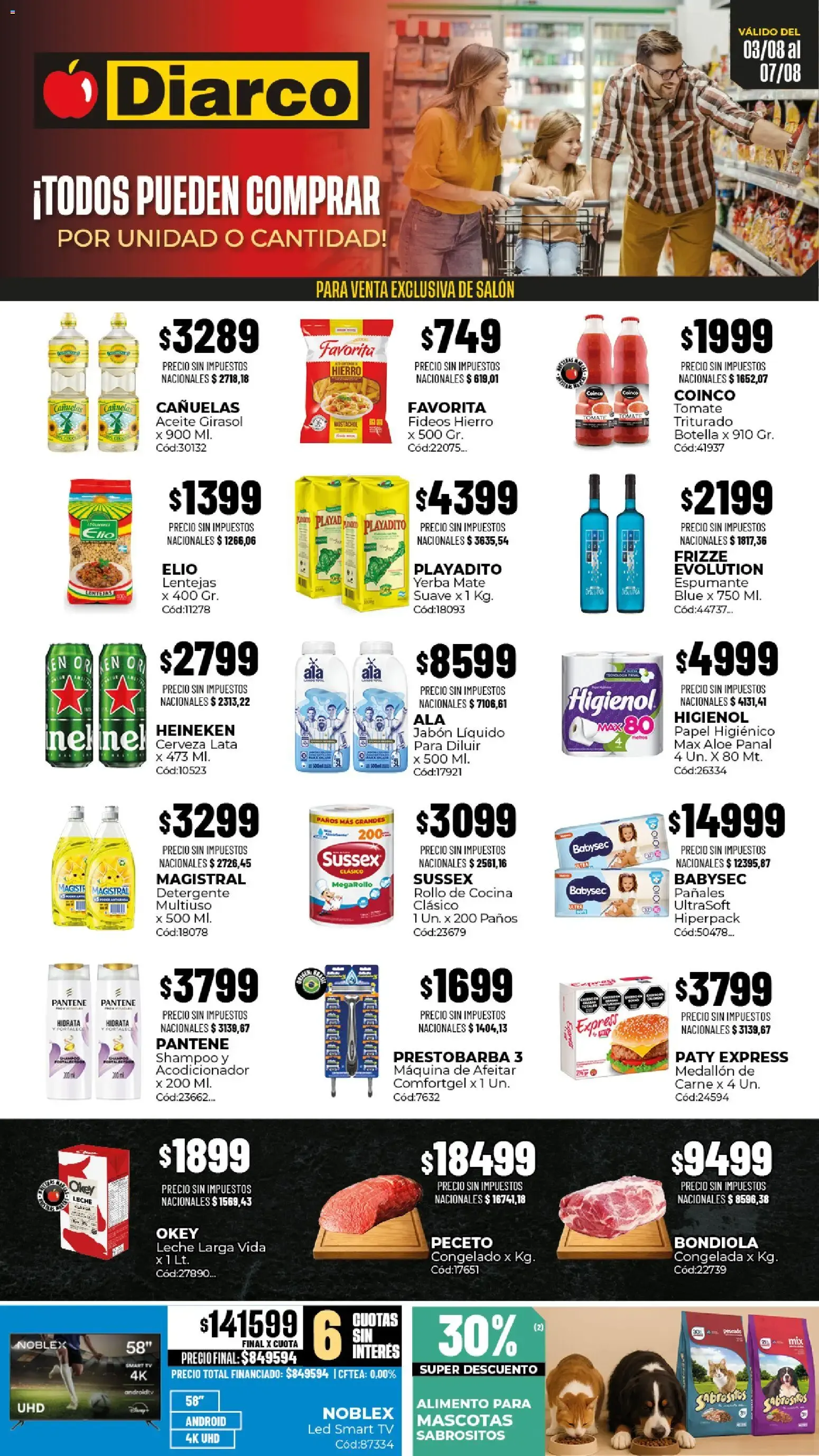 Ofertas de Diarco 3 de agosto al 7 de agosto 2026 - Página 1 del catálogo