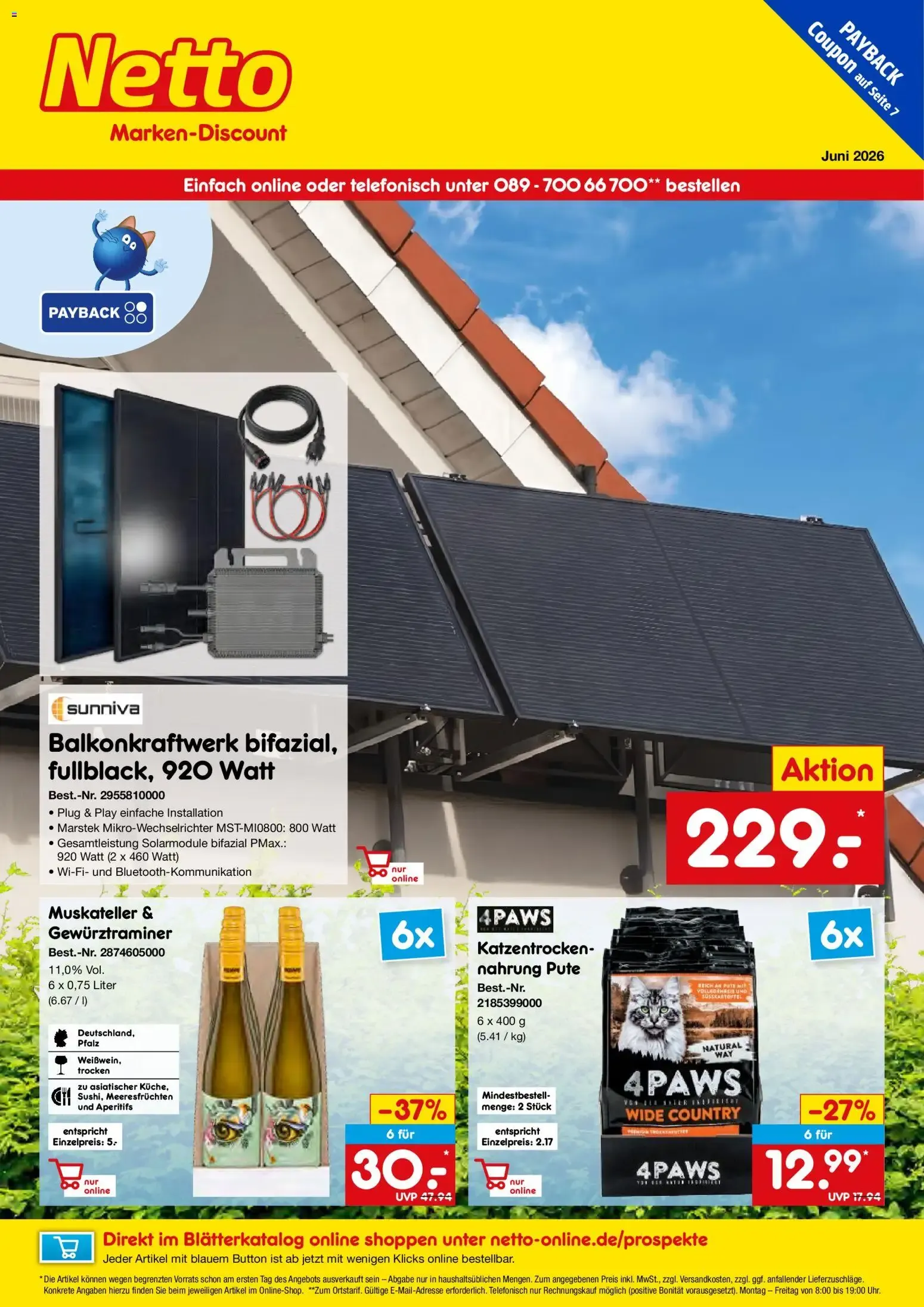 Netto Marken-Discount Online-Angebote Juni (ab 01.06.2026) » Angebote von 1. Juni bis 30. Juni 2026 - Prospekt seite 1