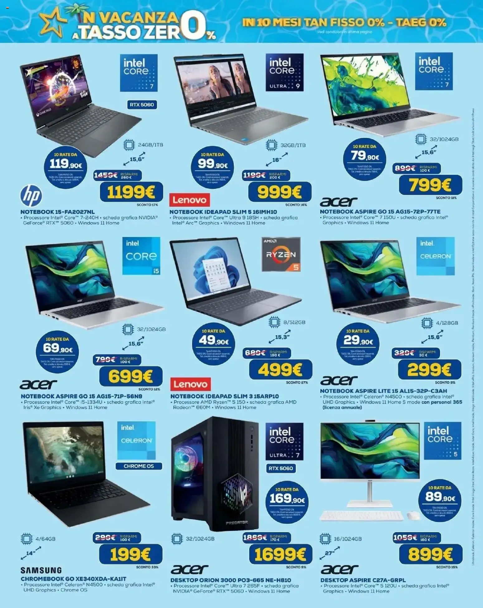 Euronics - In vacanza a tasso zero da 30 luglio a 19 agosto di 2026 - Pagina del volantino 6