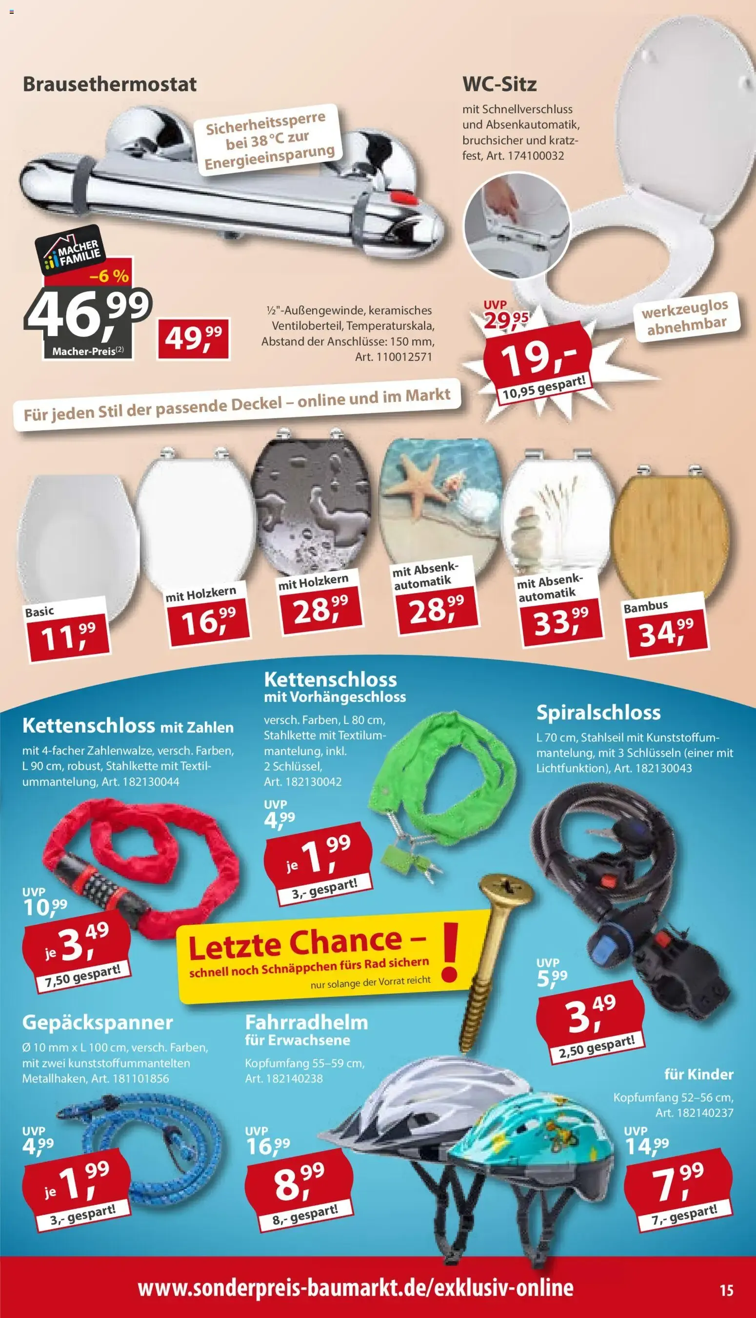 Sonderpreis Baumarkt Prospekt (ab 29.08.2026) zum Blättern von 29. August bis 4. September 2026 - Prospekt seite 15