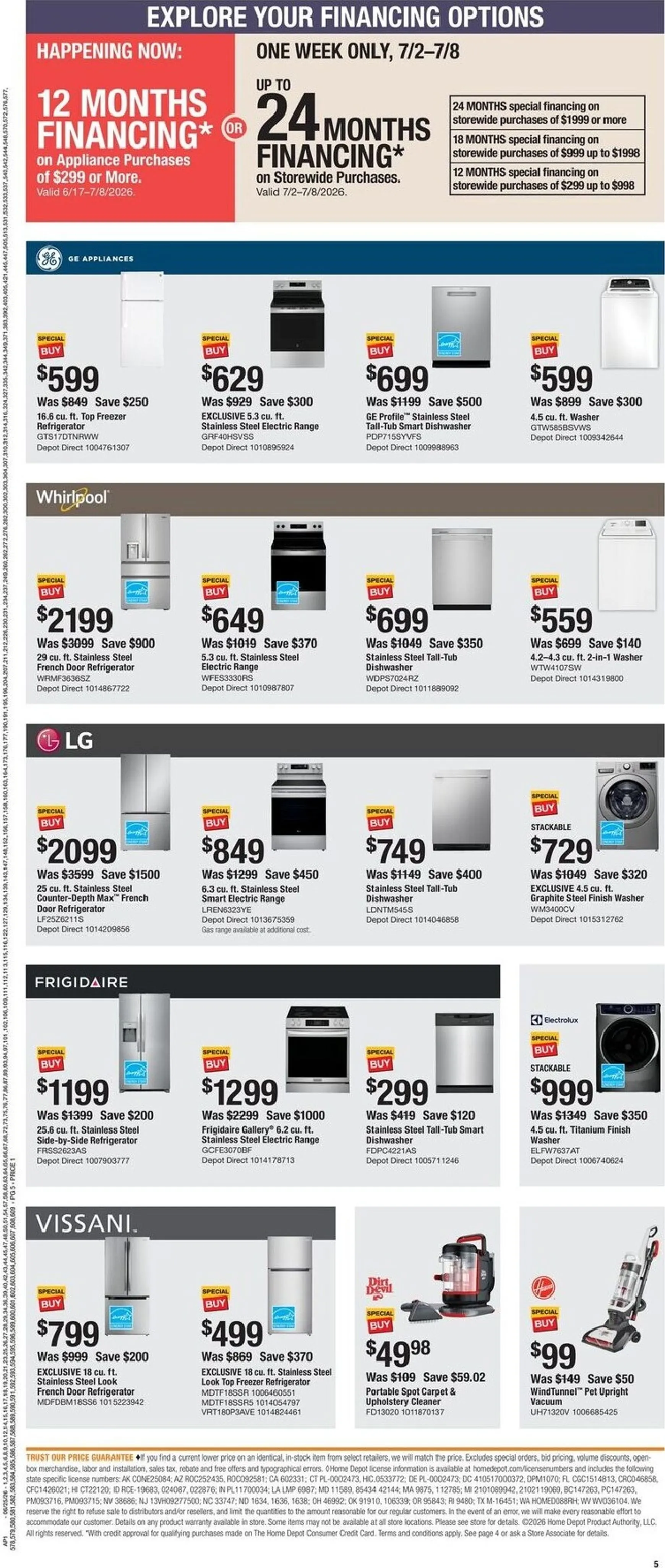 Weekly ad Current The Home Depot leaflet valid from Thursday 06/25/2026 to Wednesday 07/08/2026 from June 25 to July 8 2026 - Page 5