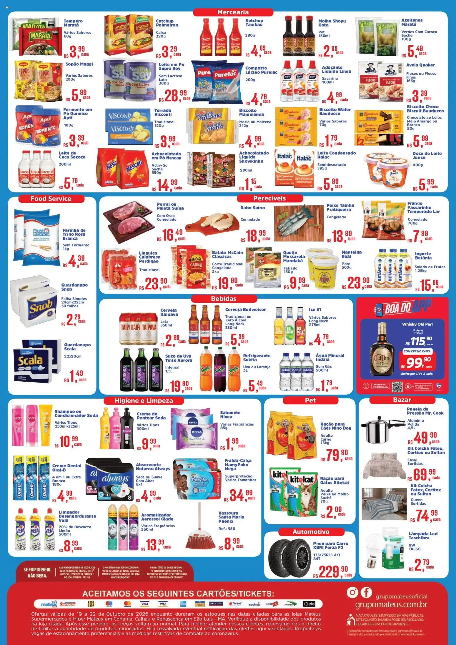 Encarte de Mateus ofertas Precinho pra Levar de 19/10/2026 | Promoções Online 19 de outubro até 22 de outubro 2026 - Pagina 2