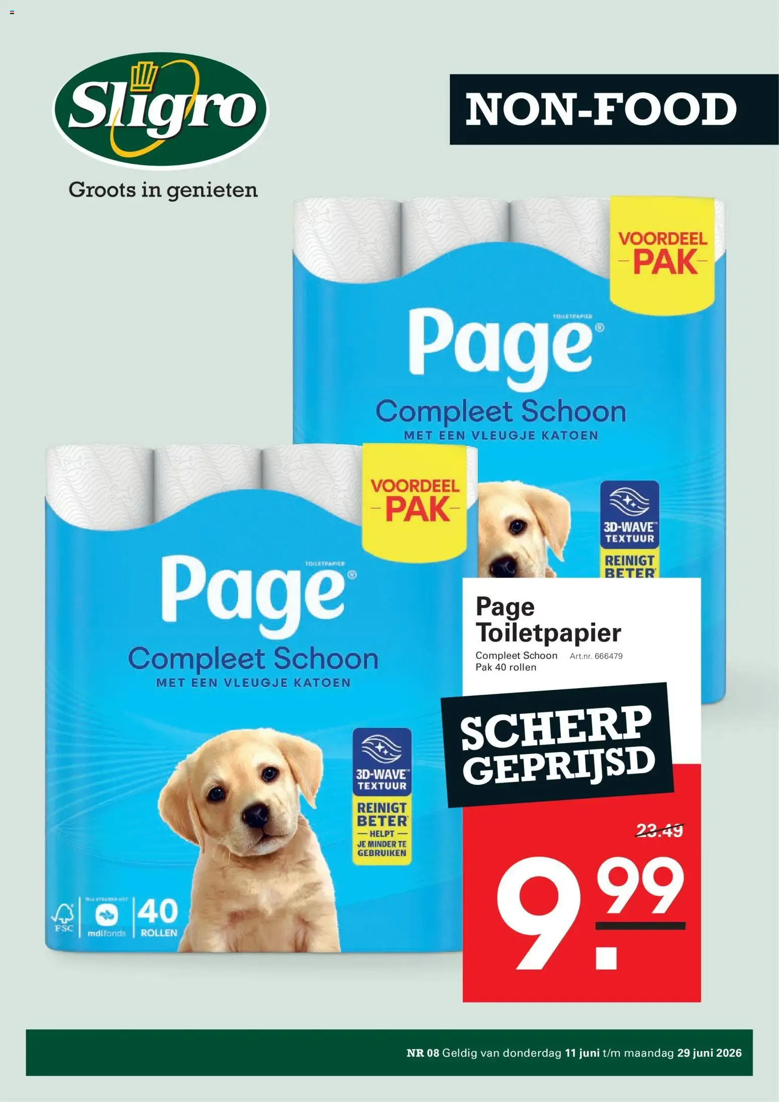 Sligro Non-Food folder van 11 juni tot 29 juni 2026 - Folder pagina 1