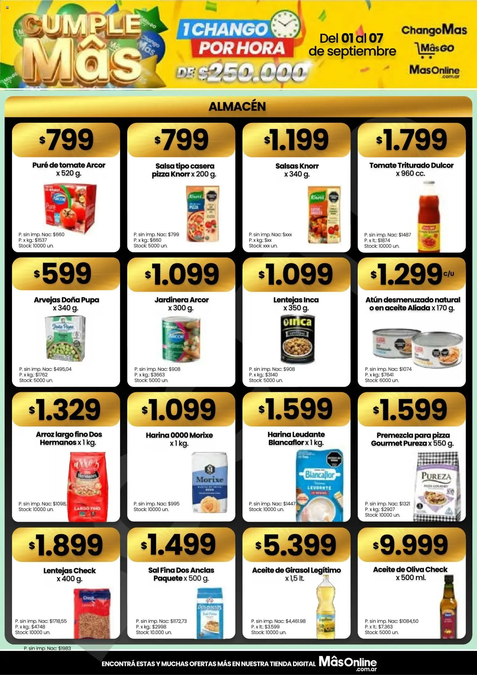 Ofertas de Changomas ofertas || del 01/09/2026 - 07/09/2026 || Catálogo 1 de septiembre al 7 de septiembre 2026 - Página 3 del catálogo