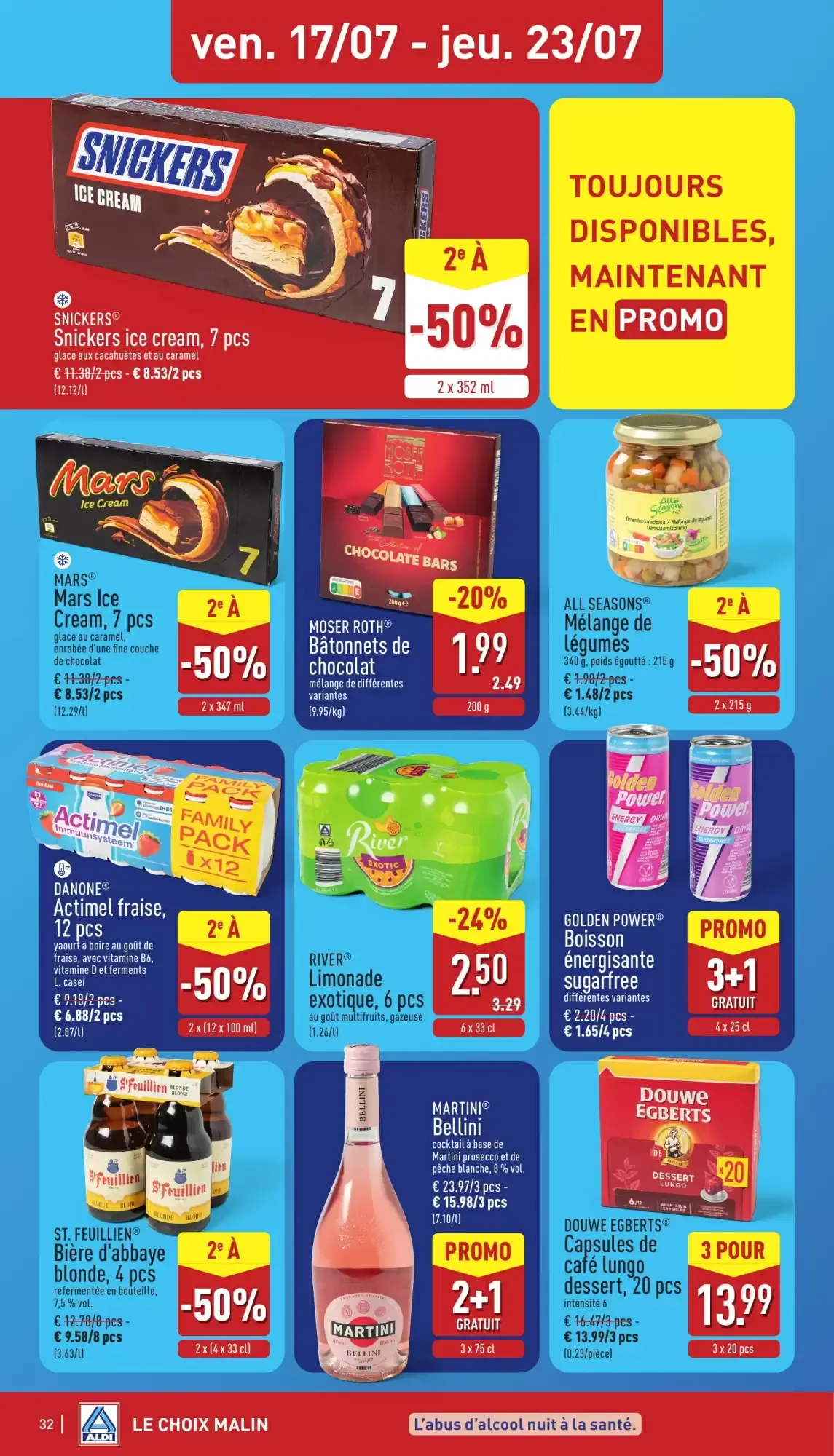 ALDI Dépliant du 13/07 au 18/07 van 13 juli tot 18 juli 2026 - folder pagina 32