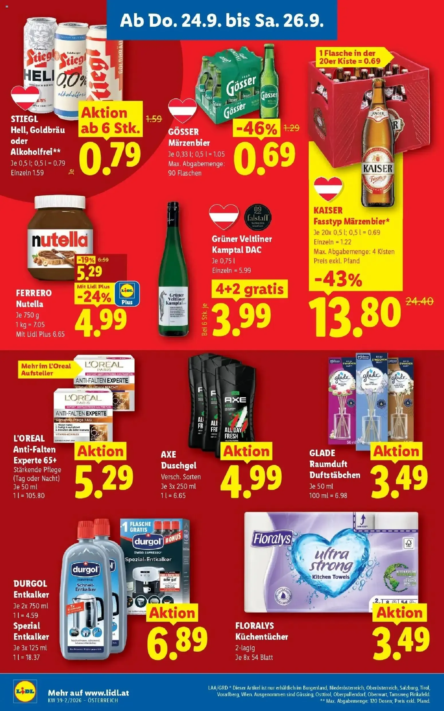 Lidl Flugblatt - Wien ab 24.09.2026 - Angebote ab donnerstag von 24. September bis 26. September 2026 - Flugblätt seite 18