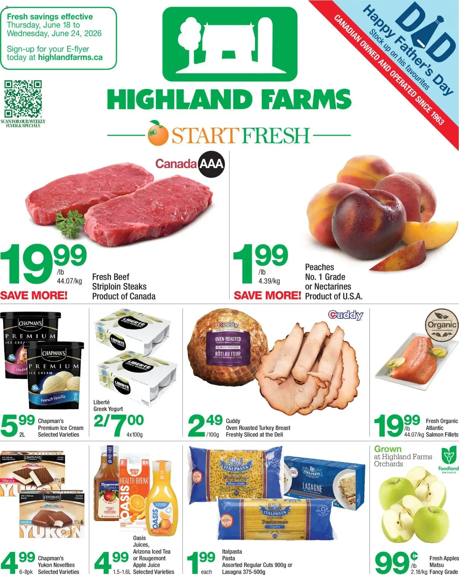 Highland Farms weekly flyer / circulaire from Jun 18, 2026 > weekly specials & deals from June 18 to June 24 2026 - flyer page 1