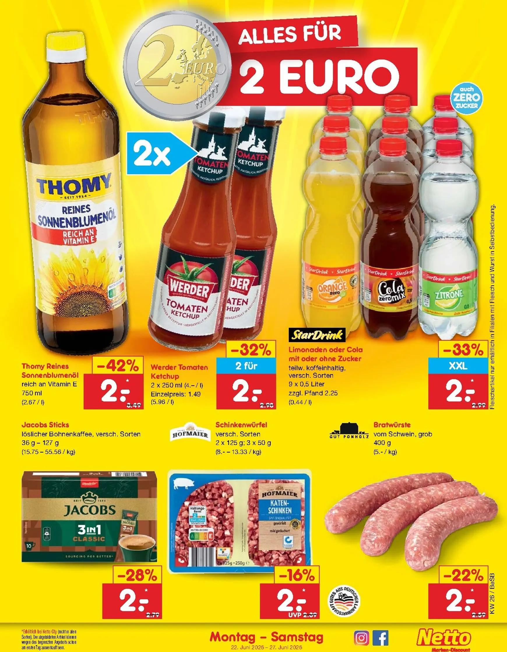 Netto Marken Discount Prospekt – von Montag 22.06.2026 bis Samstag 27.06.2026 von 22. Juni bis 27. Juni 2026 - Prospekt seite 26