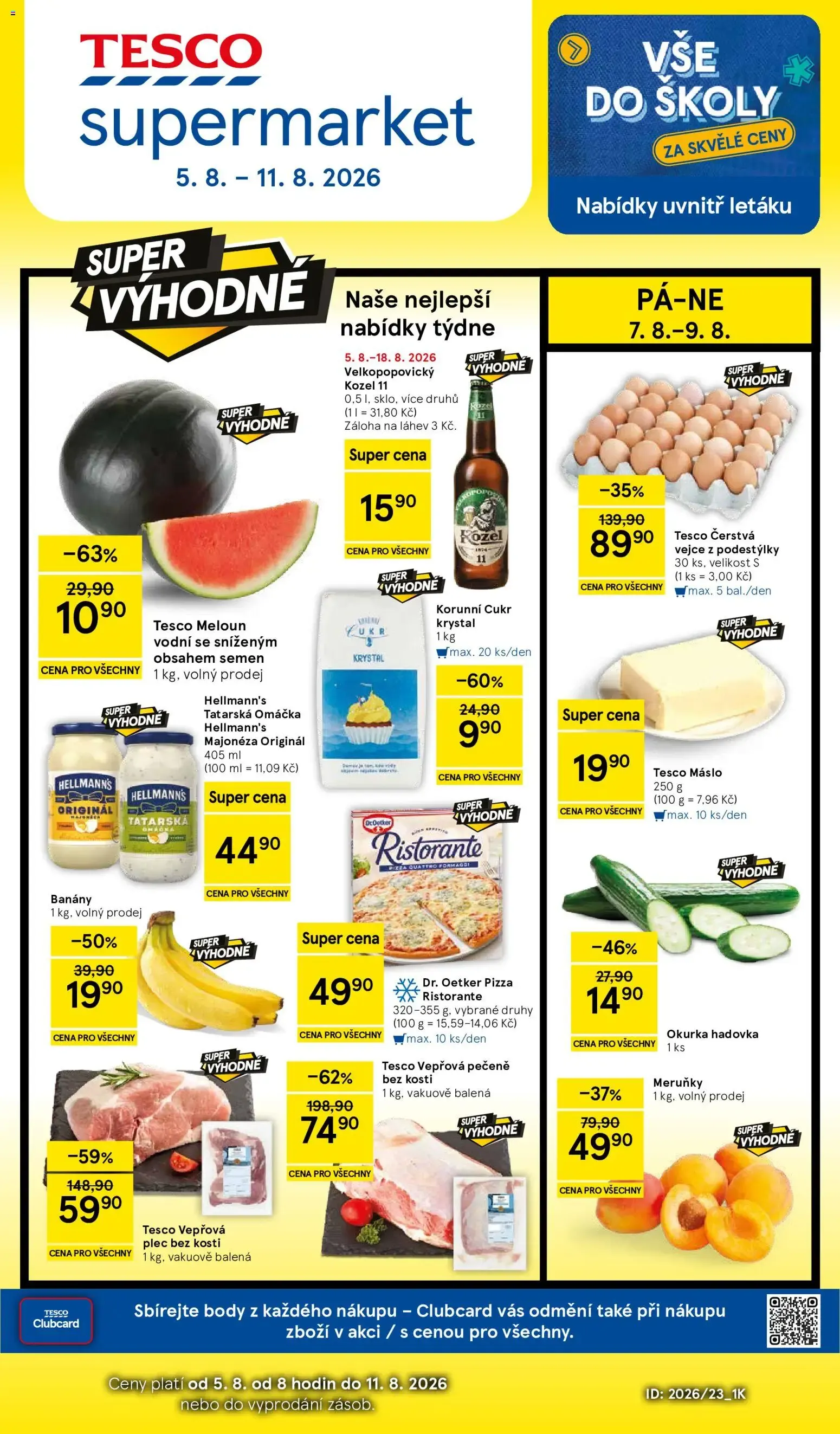 Tesco Supermarket Ofertas Semanales - 5. srpna 11. srpna 2026 - Page 1