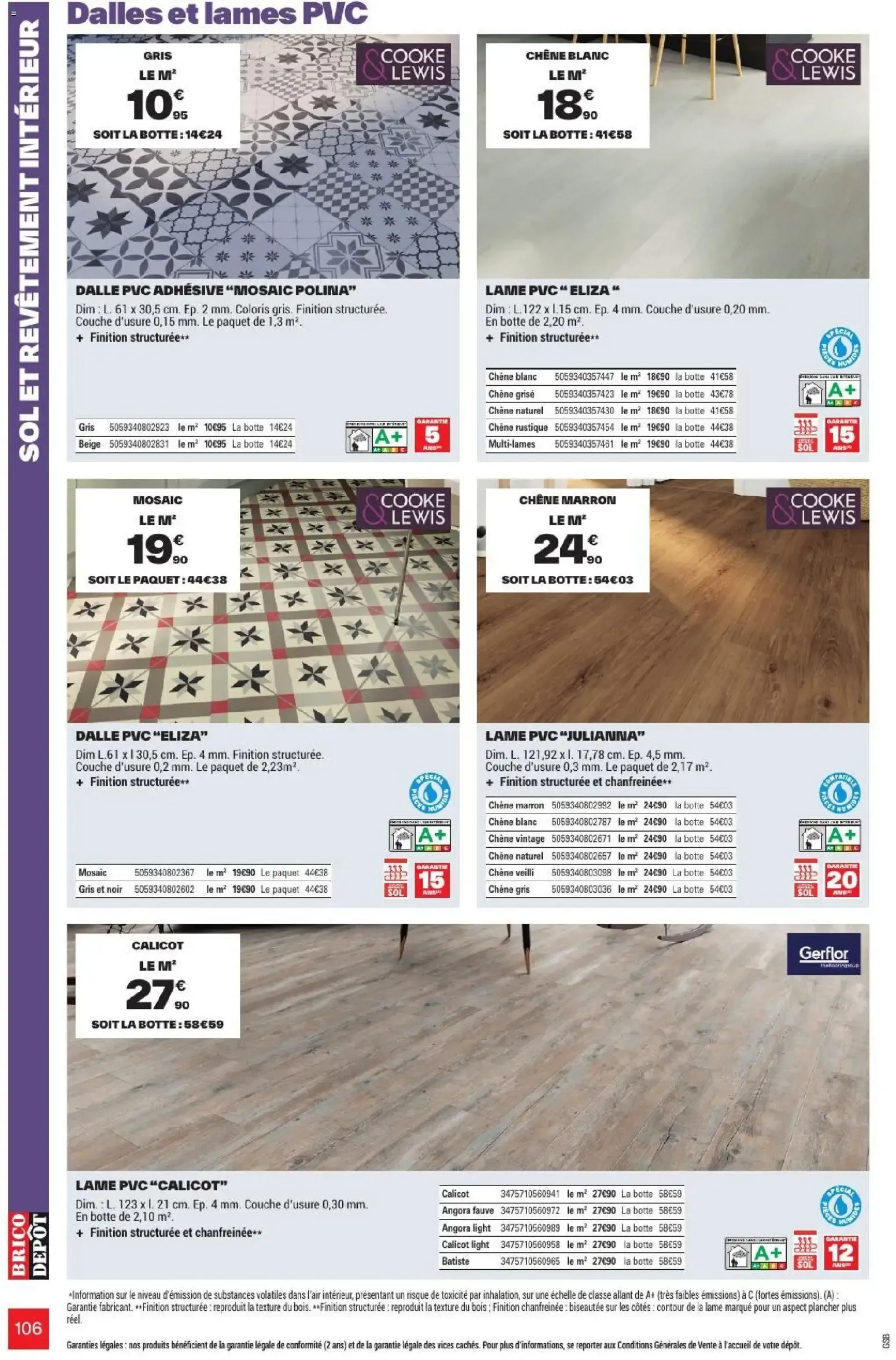 L'OFFICIEL DU BRICOLAGE - Automne du 17 septembre au 1 octobre 2026 - Catalogue page 106