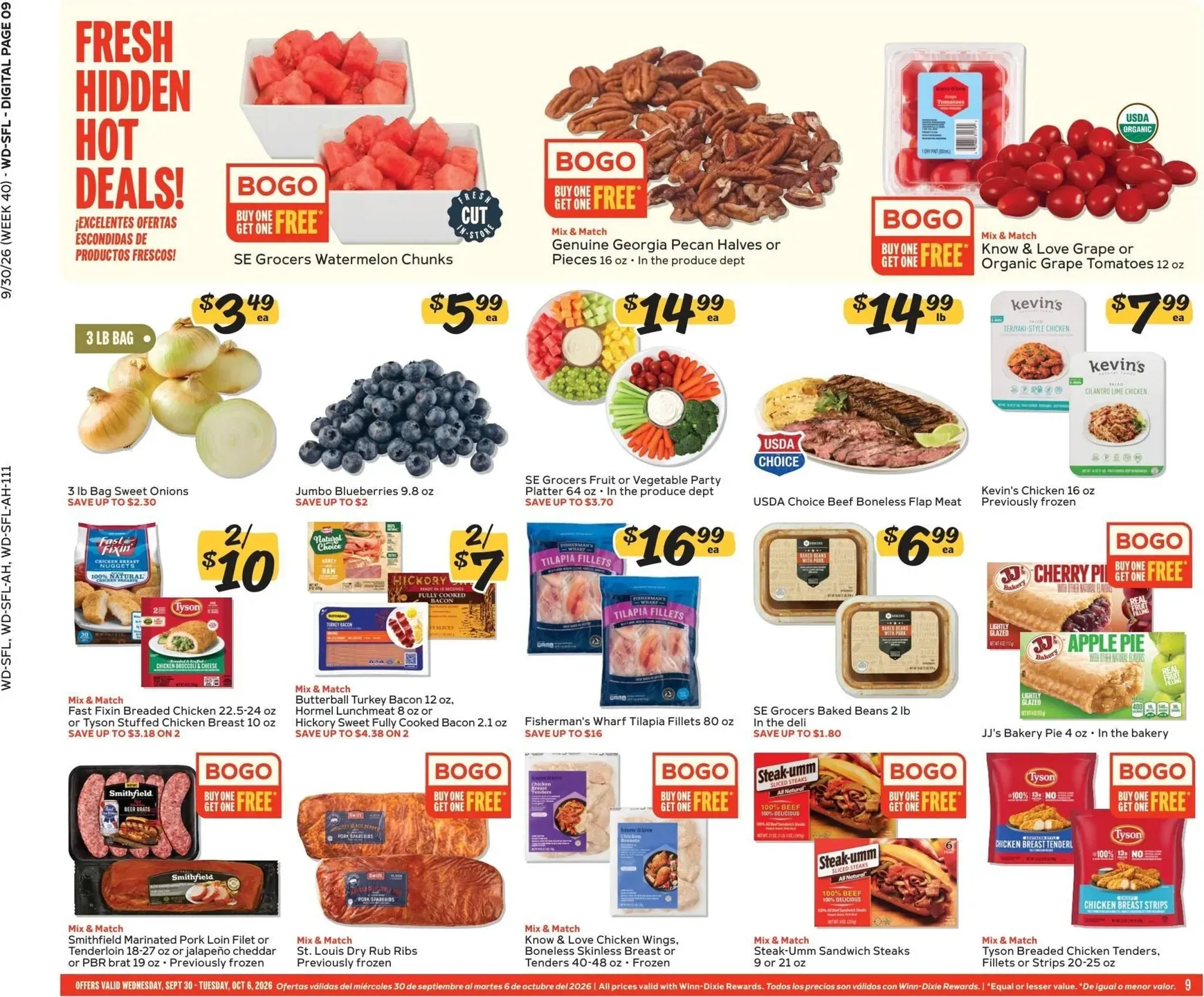 Weekly ad Current Winn-Dixie leaflet valid from Wednesday 09/30/2026 to Tuesday 10/06/2026 from September 30 to October 6 2026 - Page 9