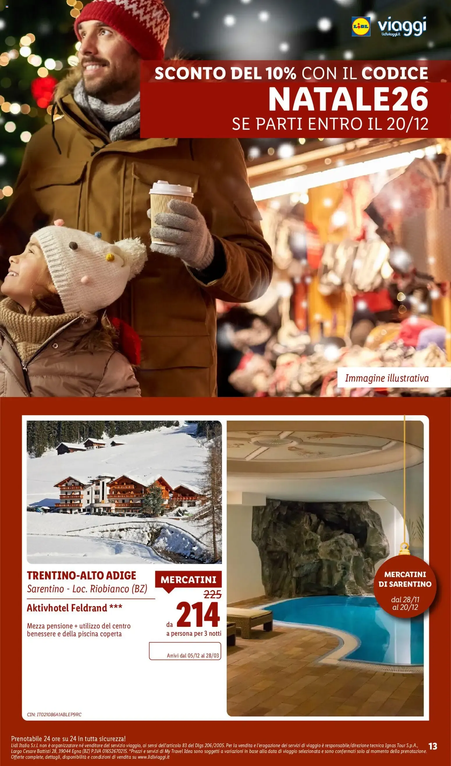 Lidl Viaggi: Mercatini e Wellness da 8 ottobre a 15 dicembre di 2026 - Pagina del volantino 13