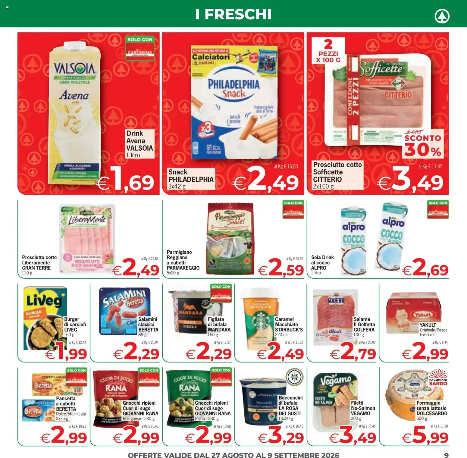 Despar Eurospar - Sconti Grandi Marche da 27 agosto a 9 settembre di 2026 - Pagina del volantino 9