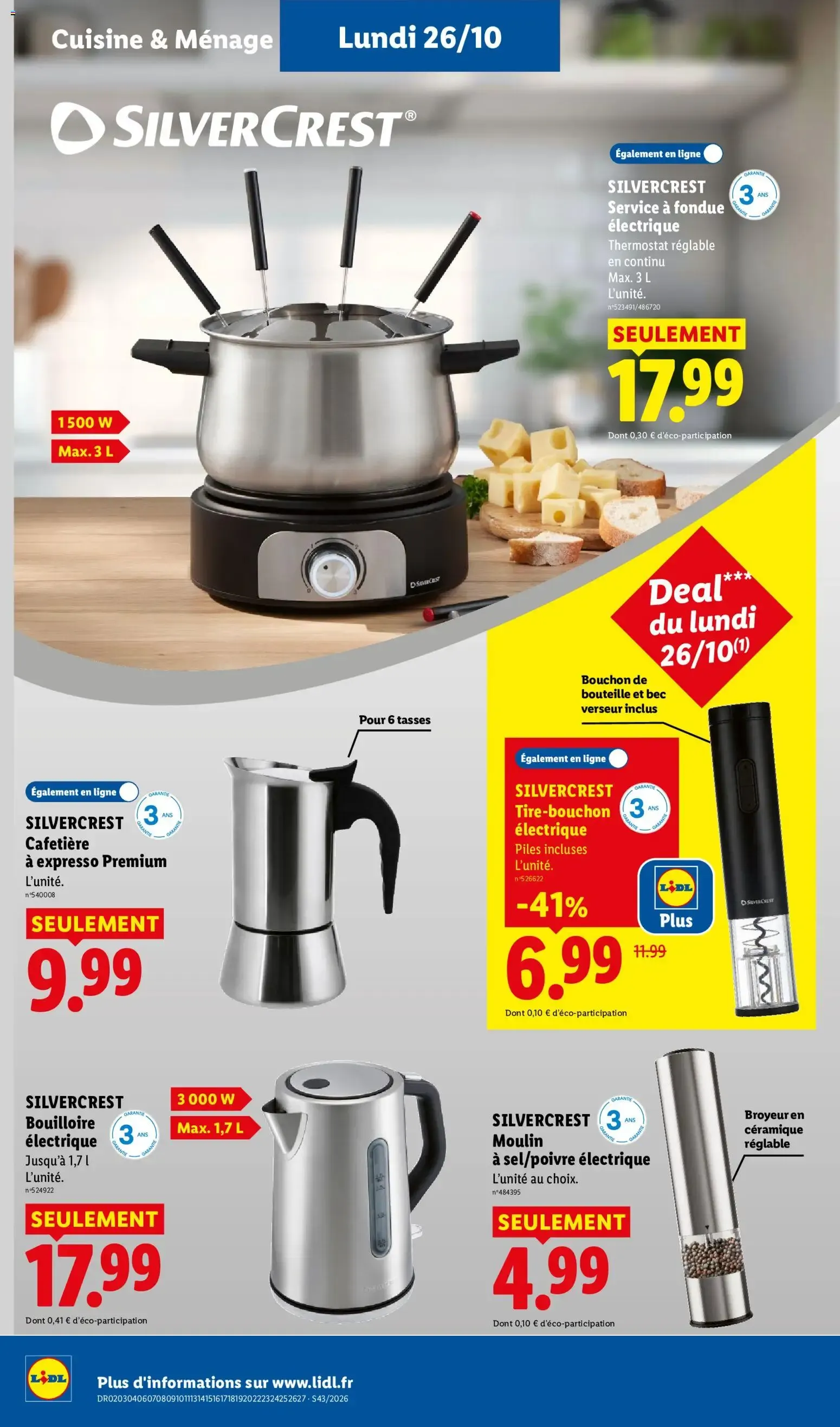 Lidl: Le Moins Toujours Plus du 22 octobre au 28 octobre 2026 - Catalogue page 58