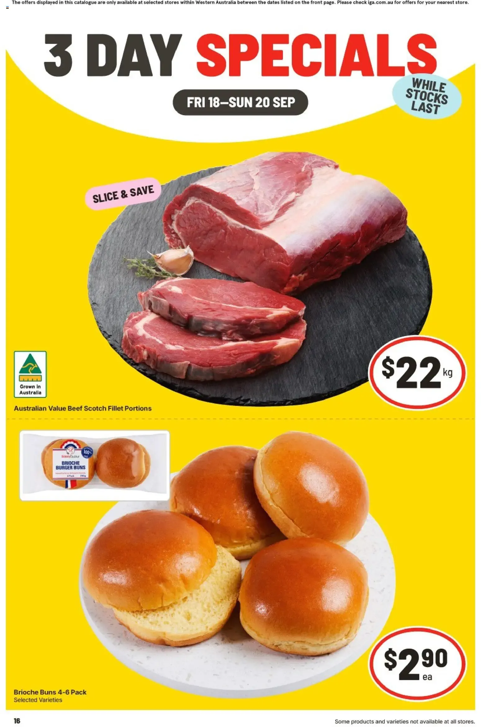 3 DAY SPECIALS - Catalogue valid from 18 September to 20 September 2026 - page 1