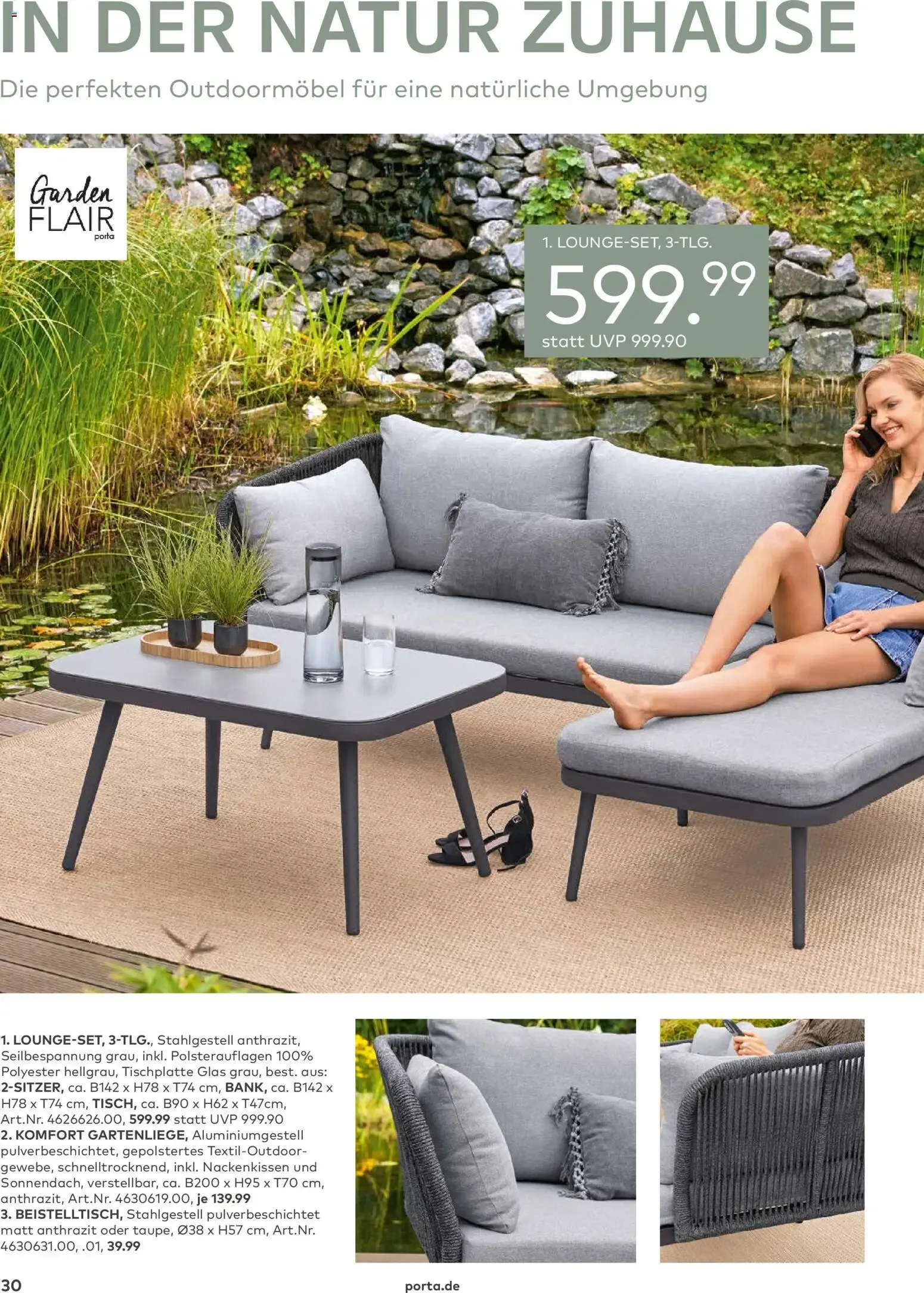 Porta! Gartenmöbel Katalog (ab 01.03.2026) zum Blättern von 1. März bis 31. August 2026 - Prospekt seite 29