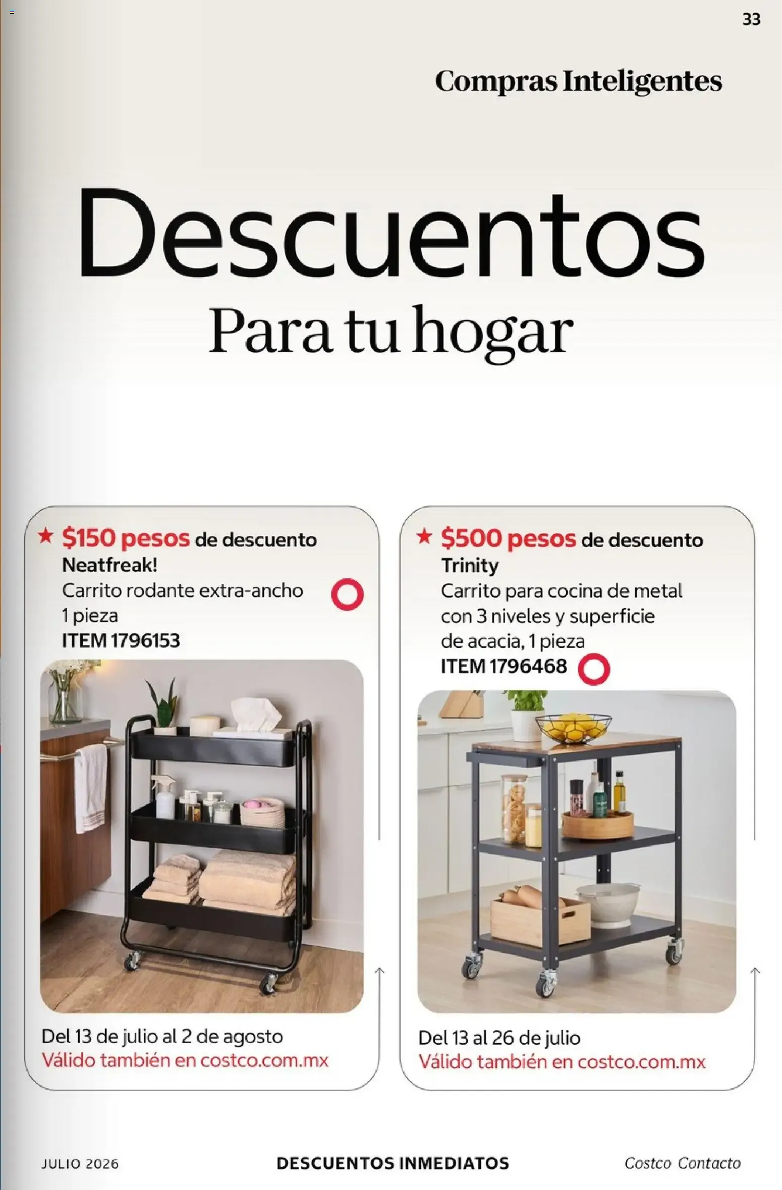Catálogo de Revista digital Contacto Costco: 50 años 1 de julio al 31 de julio 2026 - Pagina 33
