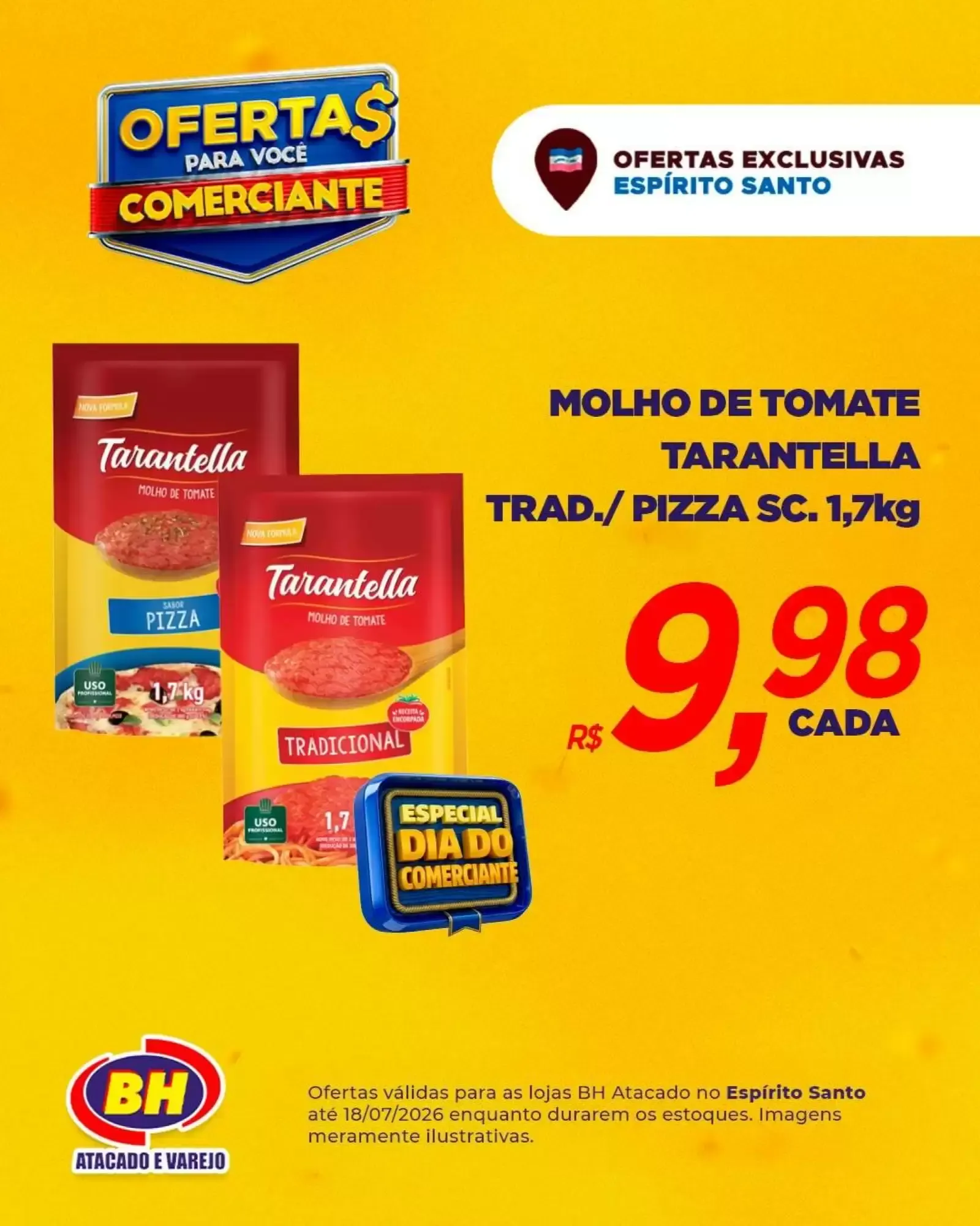 Encarte de Ofertas BH Atacado e Varejo para Comerciantes Espírito Santo 13 de julho até 18 de julho 2026 - Pagina 4