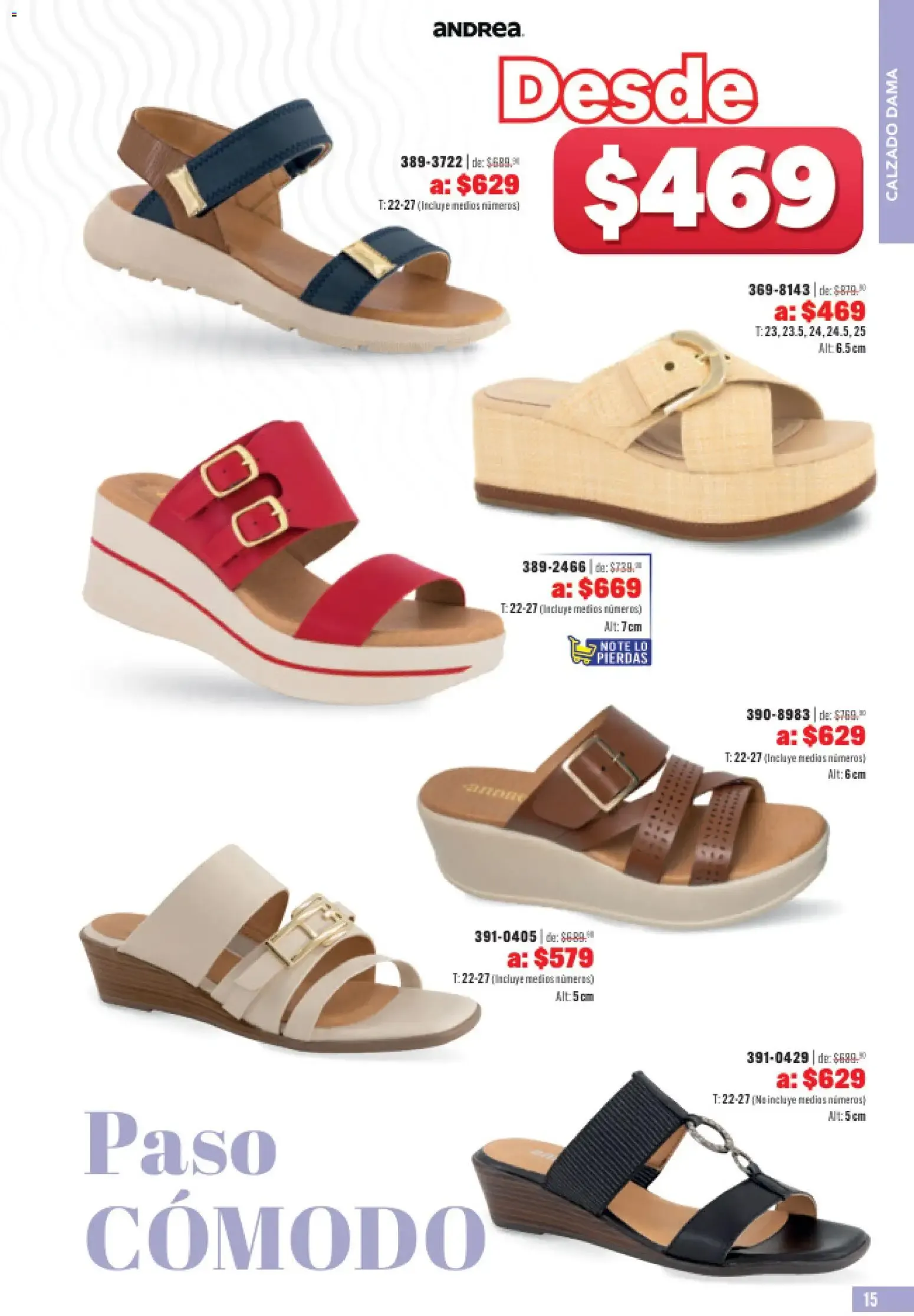 Catálogo de Andrea + Outlet Liquidación Primavera 31 de mayo al 25 de julio 2026 - Pagina 15