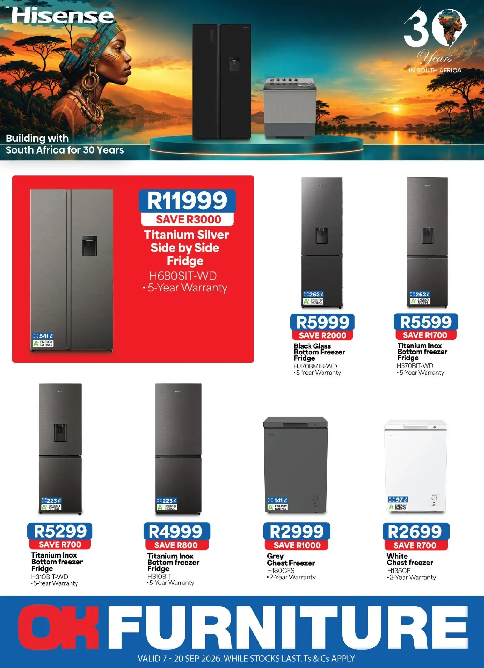OK Furniture - Hisense Appliance (07/09/2026 - 20/09/2026) Online from 7 September to 20 September 2026 - Catalogue Page 1