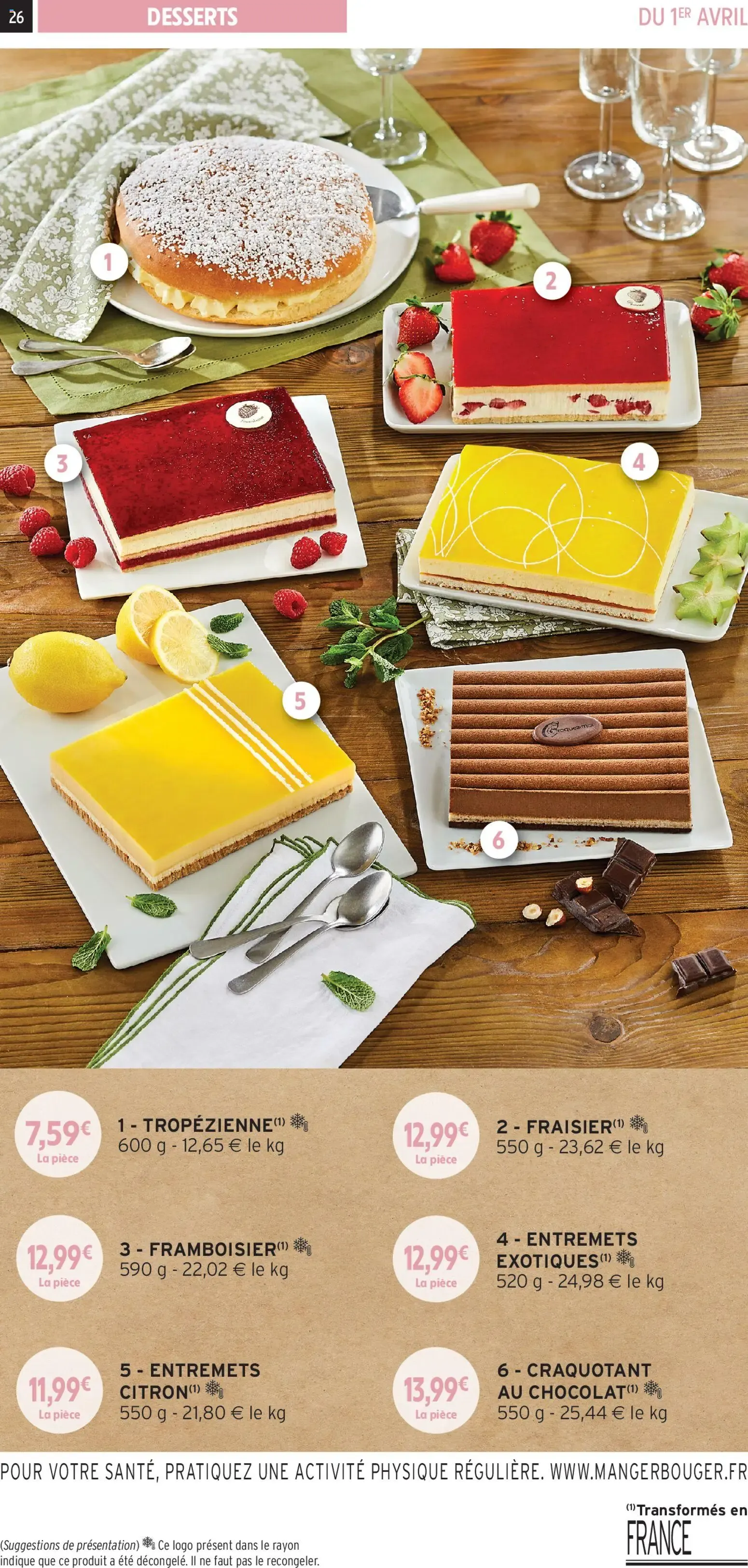 Intermarché - Les menus traiteur printemps/été à partir du 01/04/2026 - promo en ligne du 1 avril au 5 octobre 2026 - Catalogue page 26