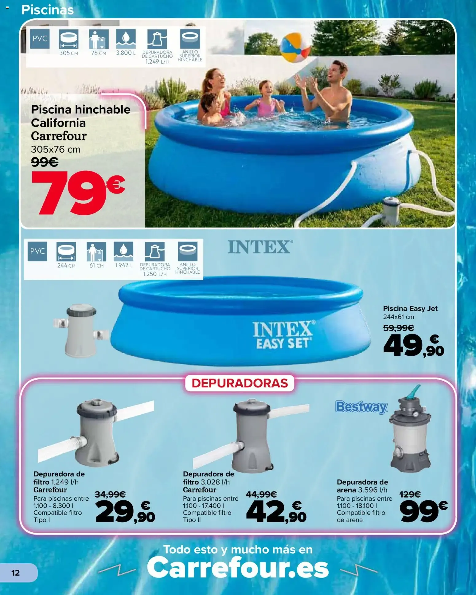 Catálogo de Carrefour Piscinas del 15/05/2026 | Catálogo 15 de mayo al 18 de junio 2026 - Página 12