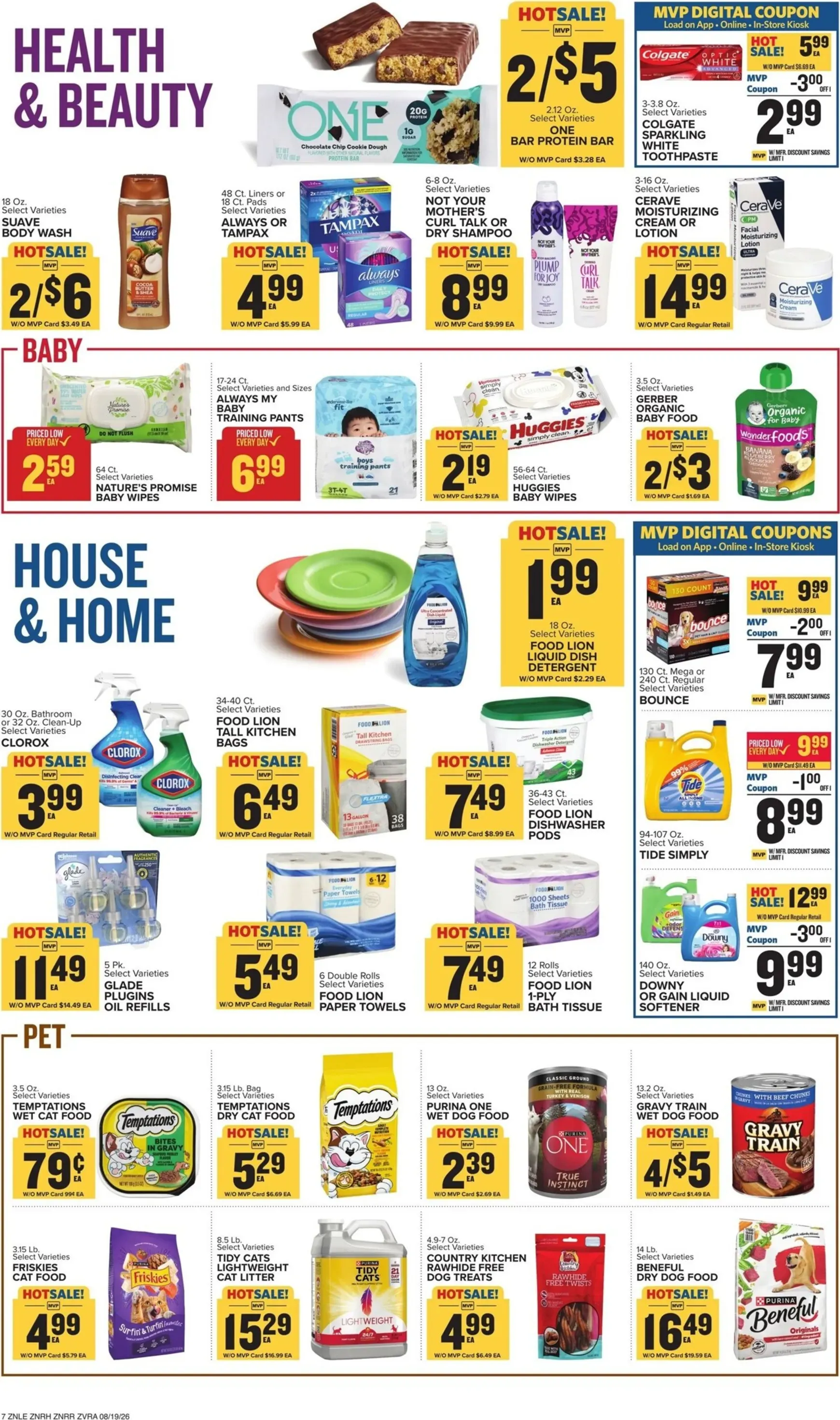 Weekly promotion Current Food Lion leaflet valid from Wednesday 08/19/2026 to Tuesday 08/25/2026 spanning from August 19 to August 25 2026 - Page 14 for Catalogue 365