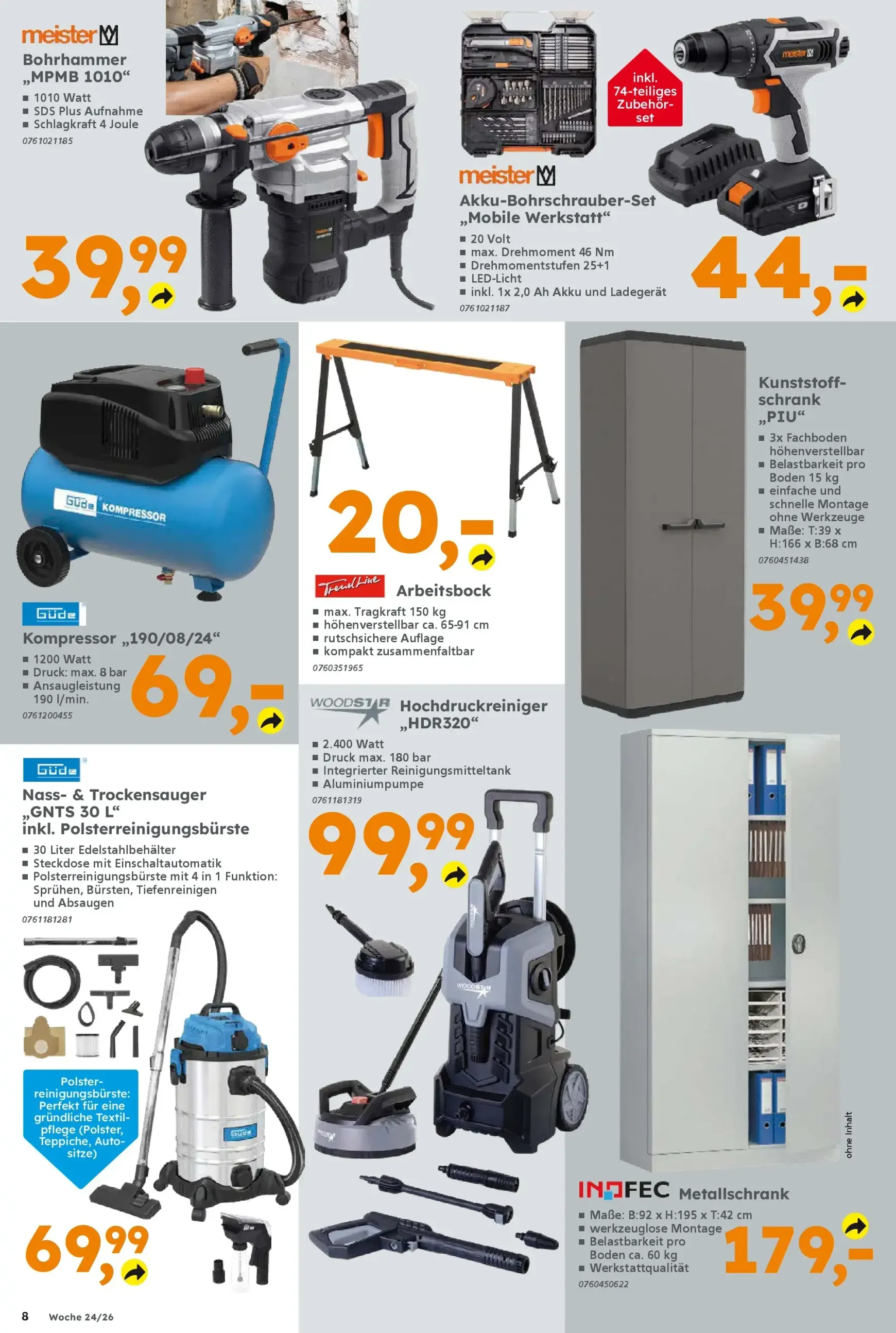 Globus Baumarkt Prospekt – von Sonntag 07.06.2026 bis Samstag 13.06.2026 von 8. Juni bis 13. Juni 2026 - Prospekt seite 8