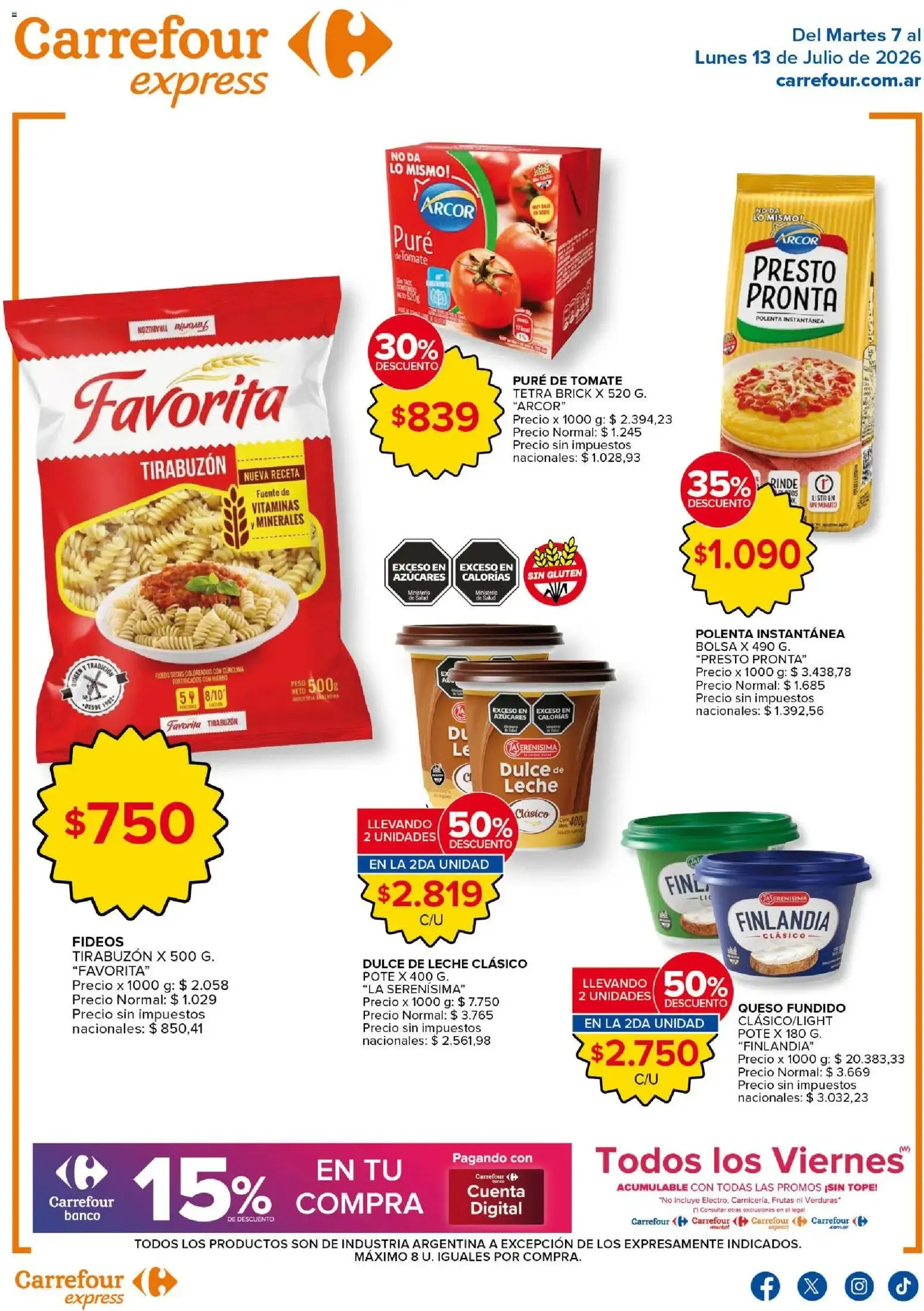 Ofertas de Carrefour - Carrefour Express || del 07/07/2026 - 13/07/2026 || Promociones 7 de julio al 13 de julio 2026 - Página 1 del catálogo