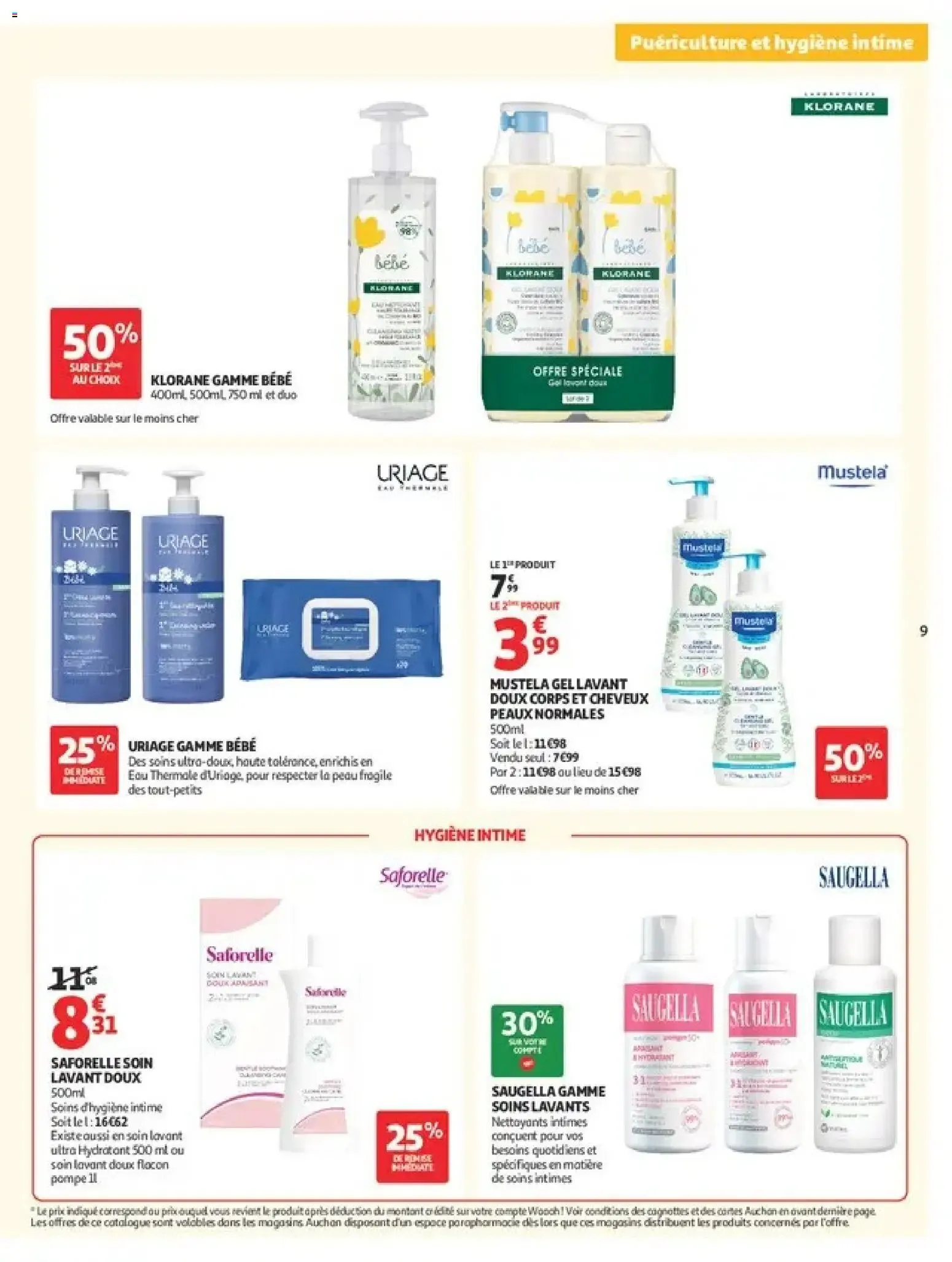 Auchan Parapharmacie, beauté à partir du 01/09/2026 - promo en ligne du 1 septembre au 27 septembre 2026 - Catalogue page 9