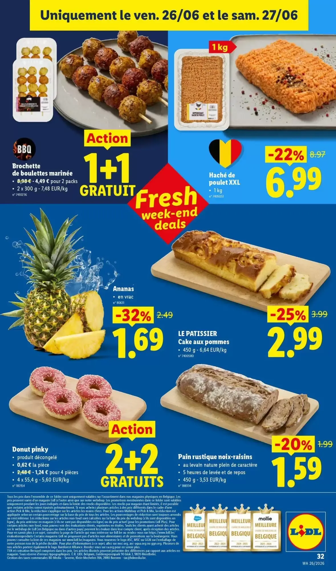 N'économisez pas sur votre qualité de vie, mais sur vos courses. van 22 juni tot 27 juni 2026 - folder pagina 32