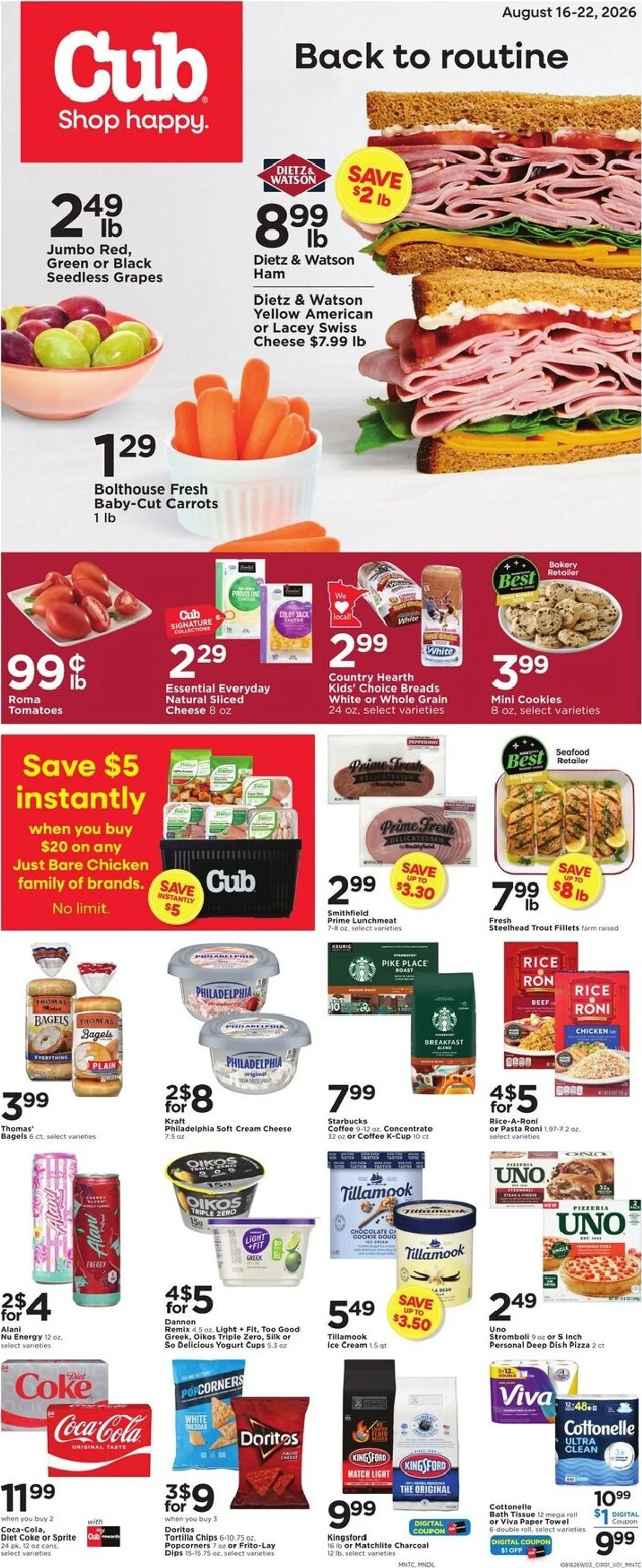Current Cub leaflet valid from Sunday 08/16/2026 to Saturday 08/22/2026