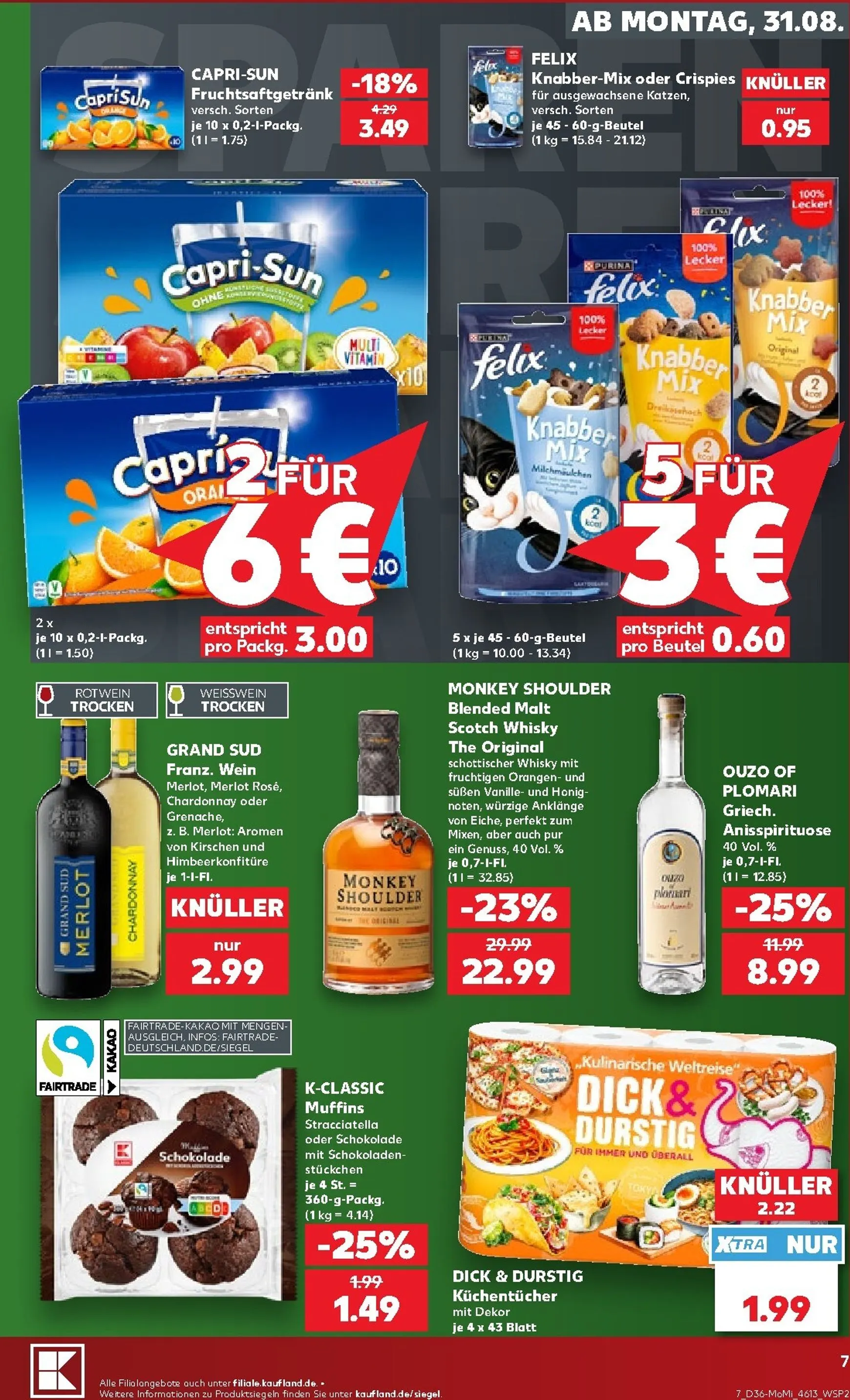 Kaufland - Richtig Sparen Prospekt – von Montag 31.08.2026 bis Mittwoch 02.09.2026 von 31. August bis 2. September 2026 - Prospekt seite 7