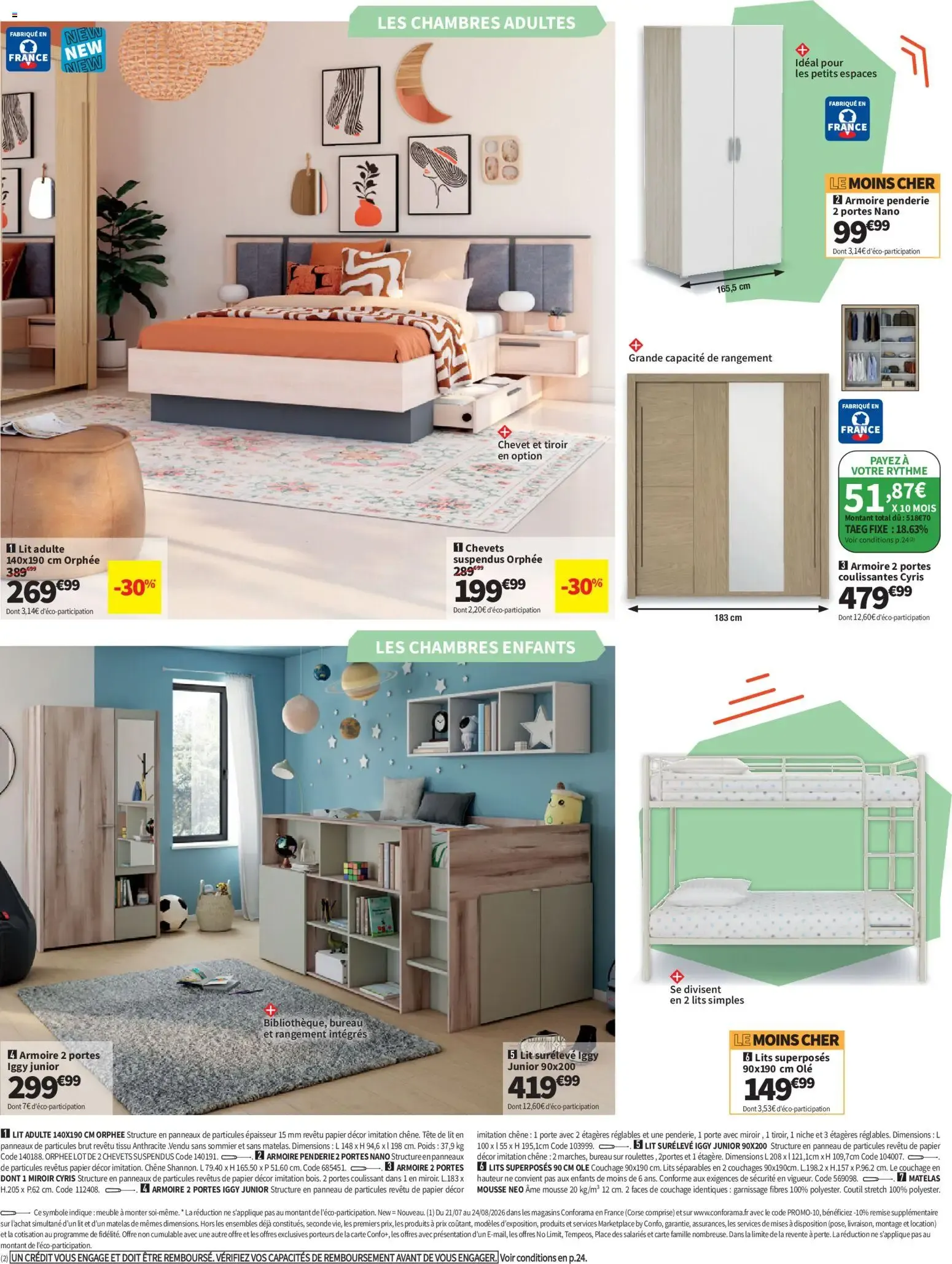 Conforama Rentrée à prix cassés à partir du 04/08/2026 - promo en ligne du 4 août au 24 août 2026 - Catalogue page 4