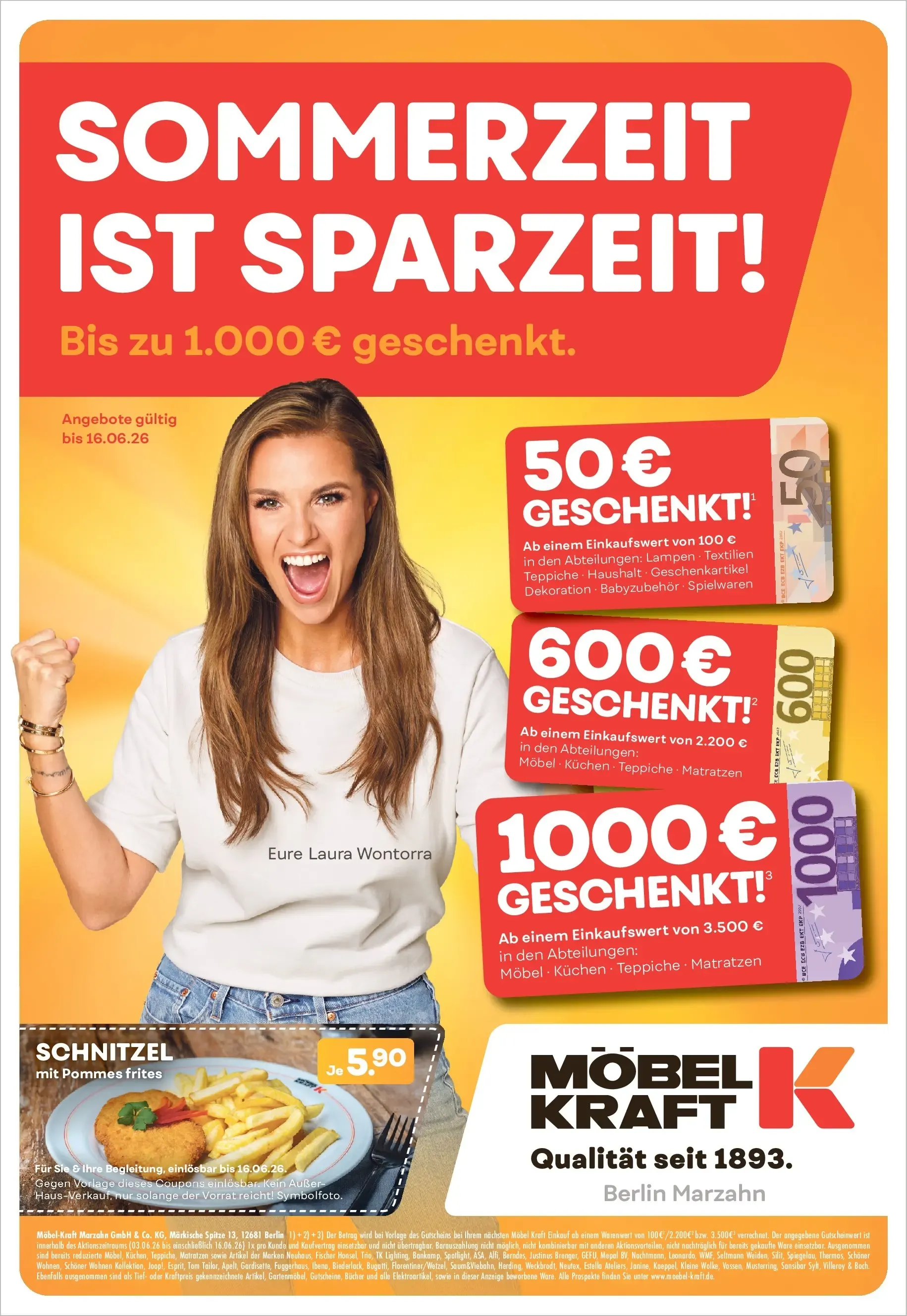 Möbel Kraft Prospekt Berlin (ab 03.06.2026) zum Blättern von 3. Juni bis 16. Juni 2026 - Prospekt seite 1