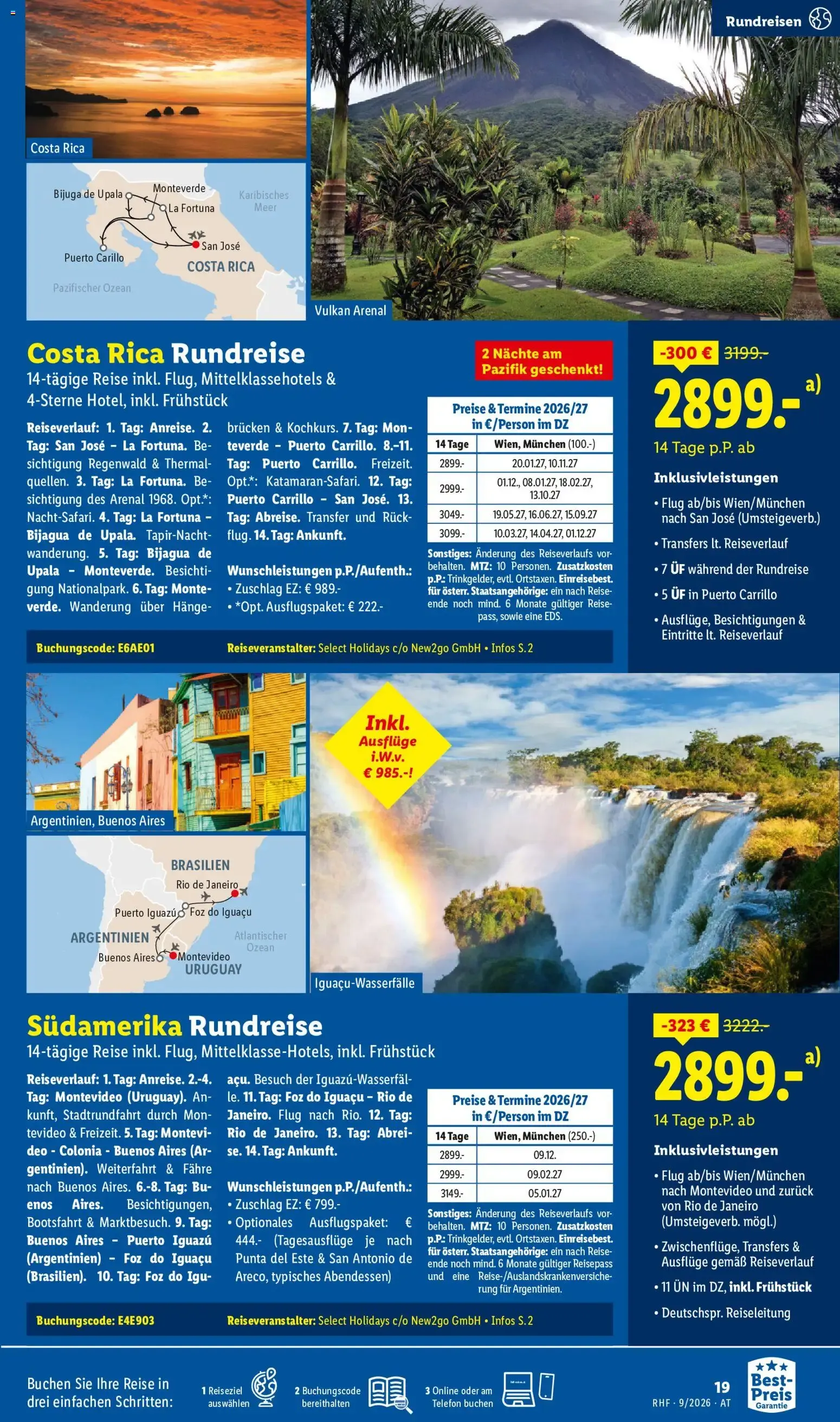 Lidl September Reise - Highlights ab 31.08.2026 - Angebote ab donnerstag von 31. August bis 30. September 2026 - Flugblätt seite 19
