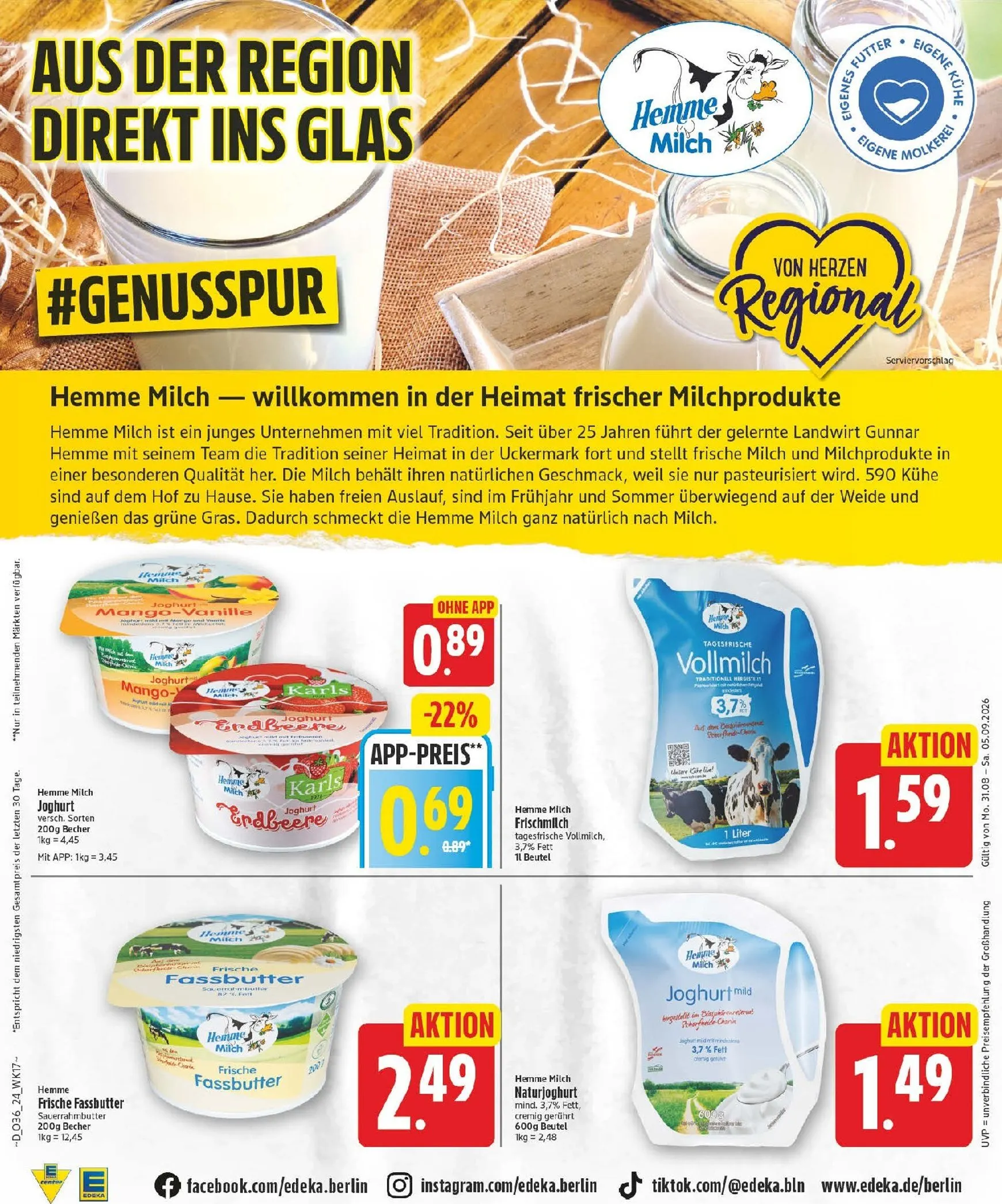 Edeka Prospekt nächste Woche – von Montag 31.08.2026 bis Samstag 05.09.2026 von 31. August bis 5. September 2026 - Prospekt seite 24