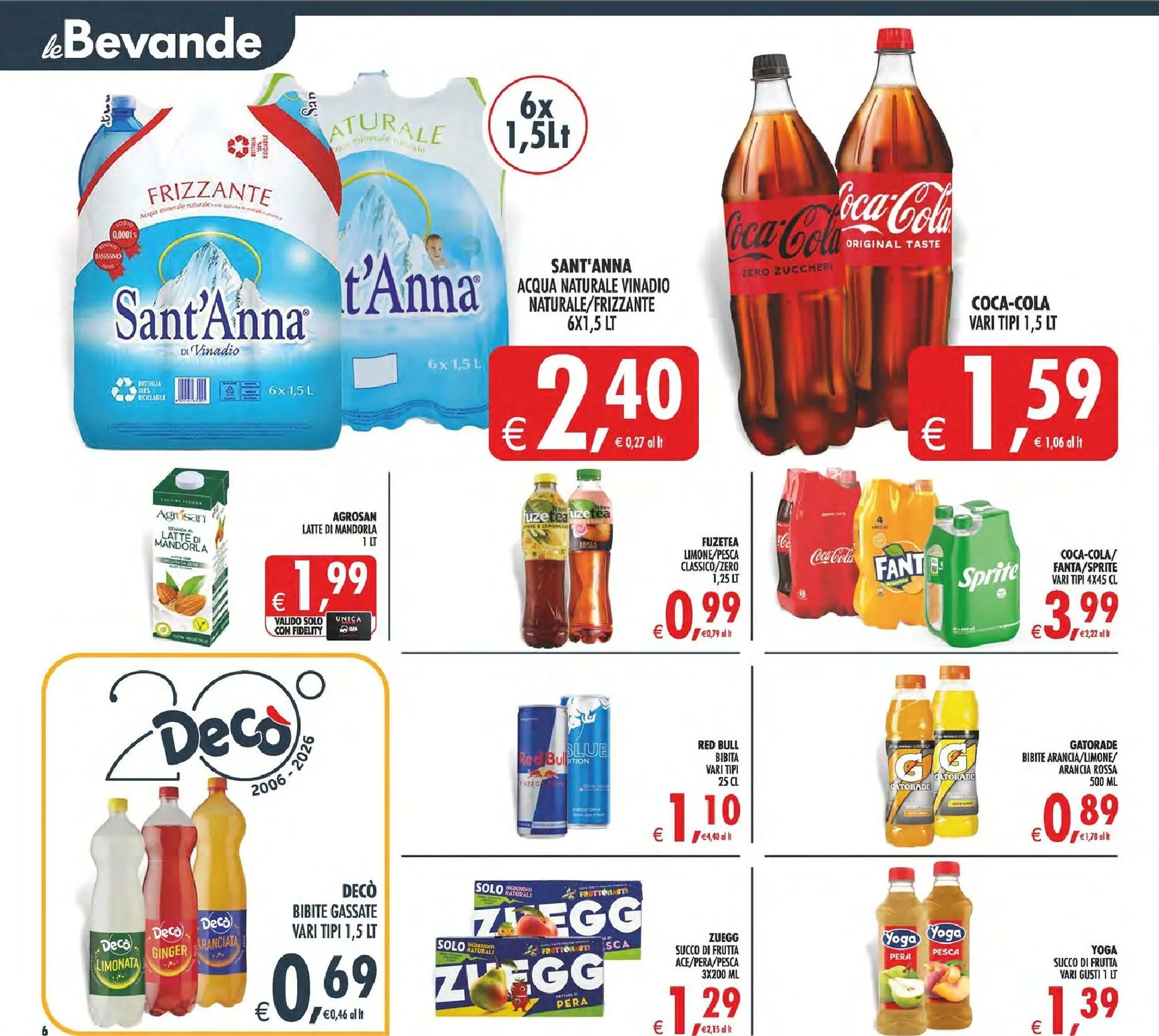 Volantino Decò - Supermercati/Maxistore/Local per la prossima settimana dal venerdì 12/06/2026 al giovedì 18/06/2026 da 12 giugno a 18 giugno di 2026 - Pagina del volantino 6
