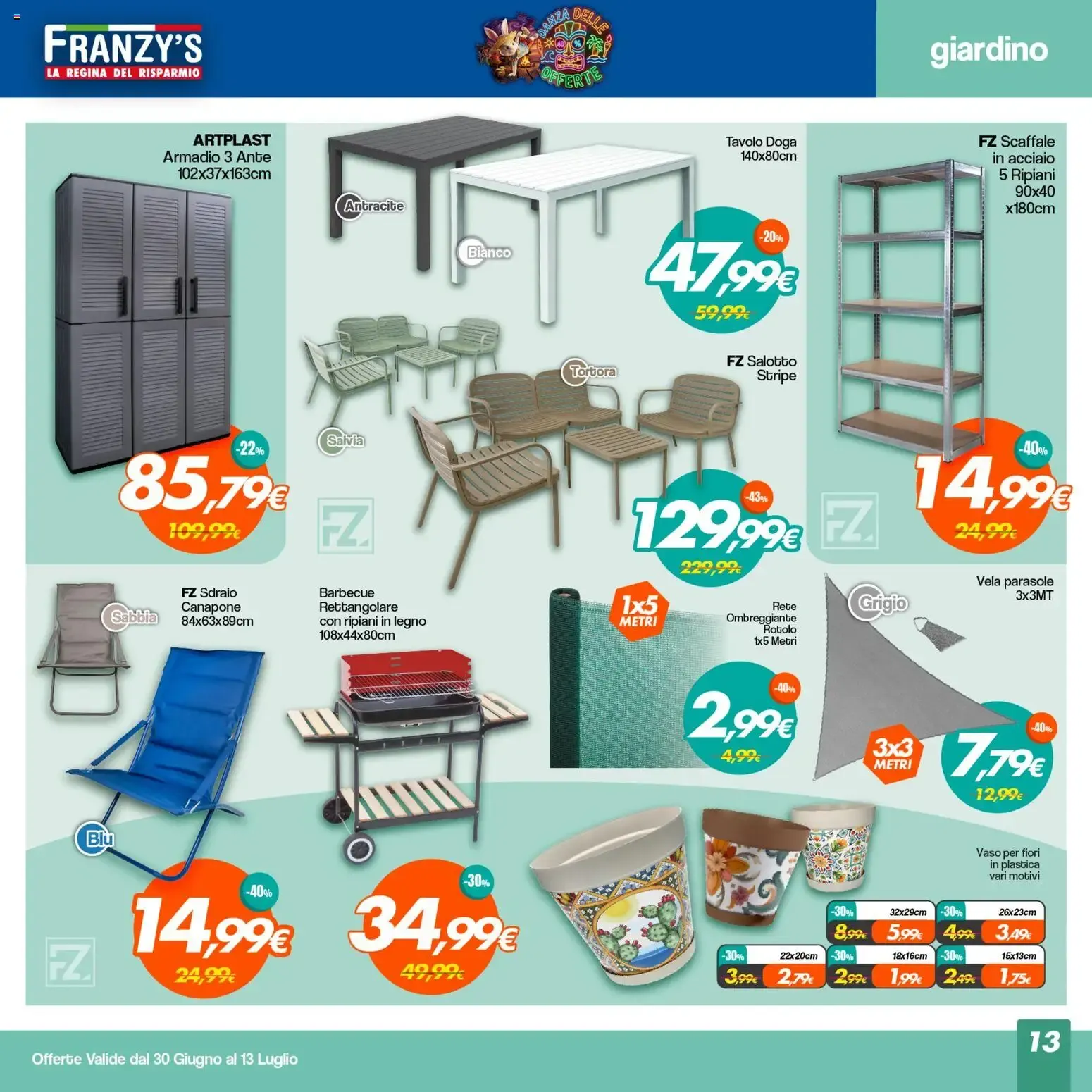 Franzy's - La Regina del Risparmio da 30 giugno a 13 luglio di 2026 - Pagina del volantino 13