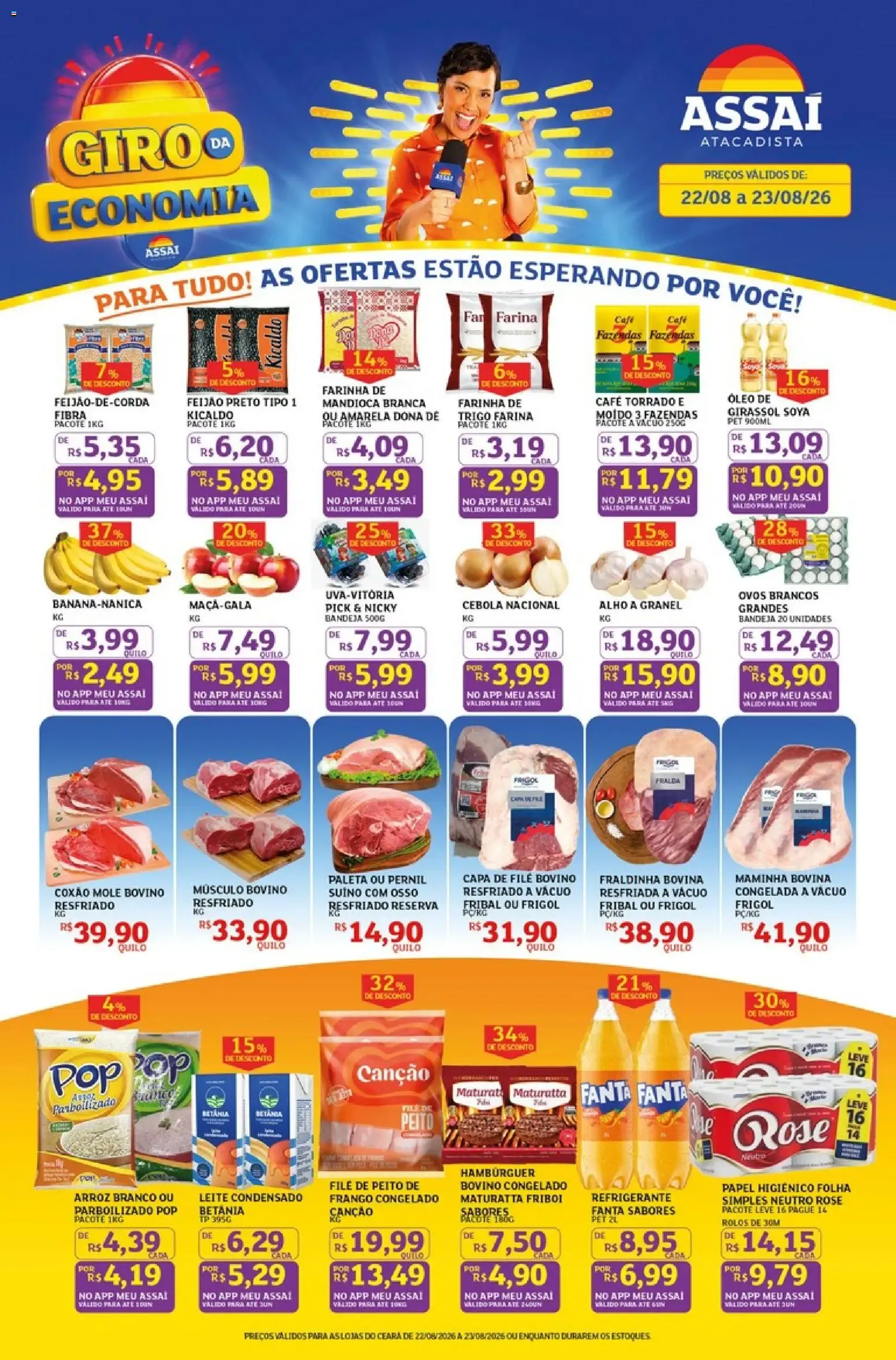 Encarte de Assaí Atacadista ofertas - CE de 22/08/2026 | Promoções Online 22 de agosto até 23 de agosto 2026 - Pagina 1