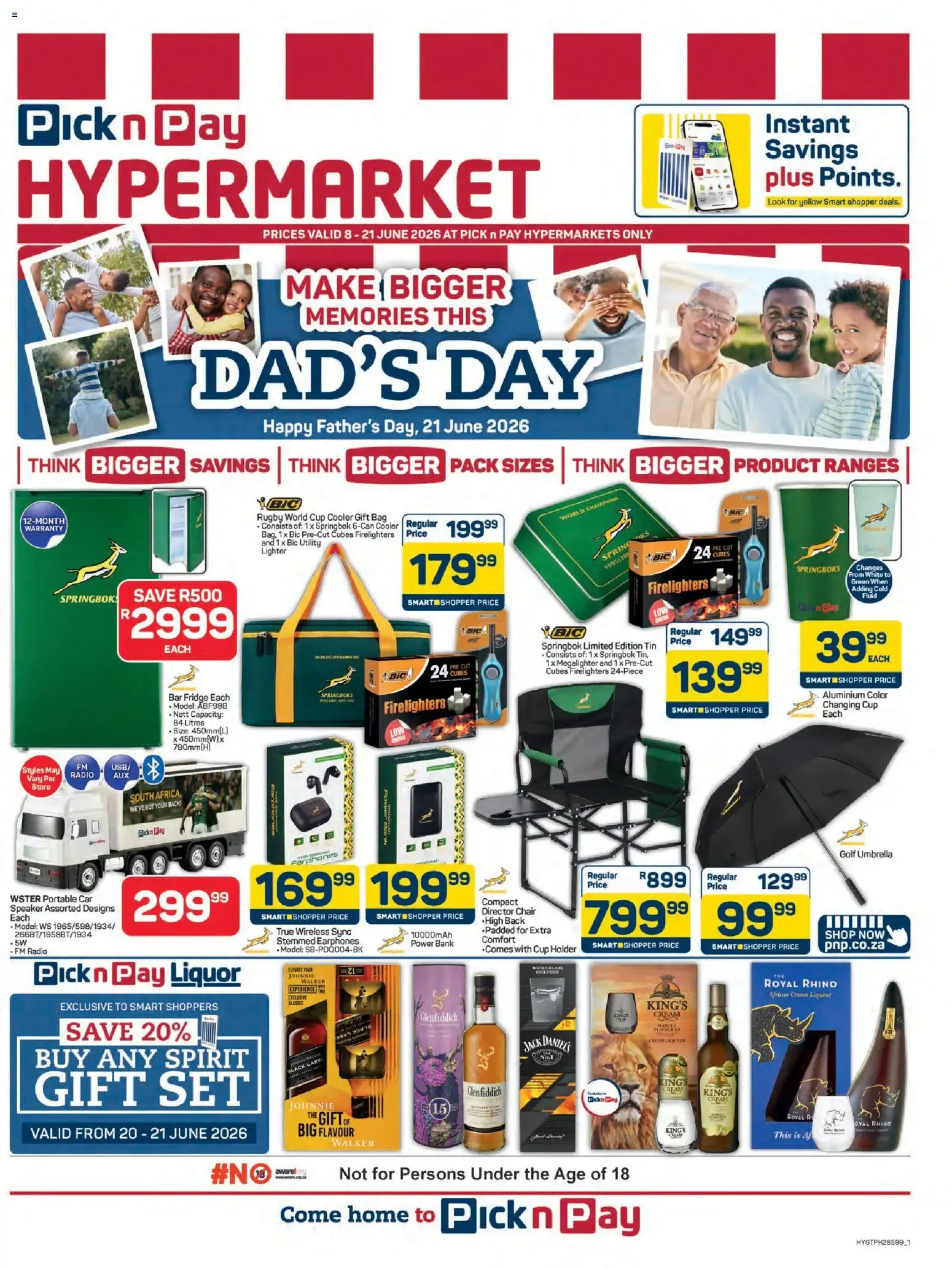 Pick n Pay - Hypermarket Father's Day Specials (08/06/2026 - 21/06/2026) Online