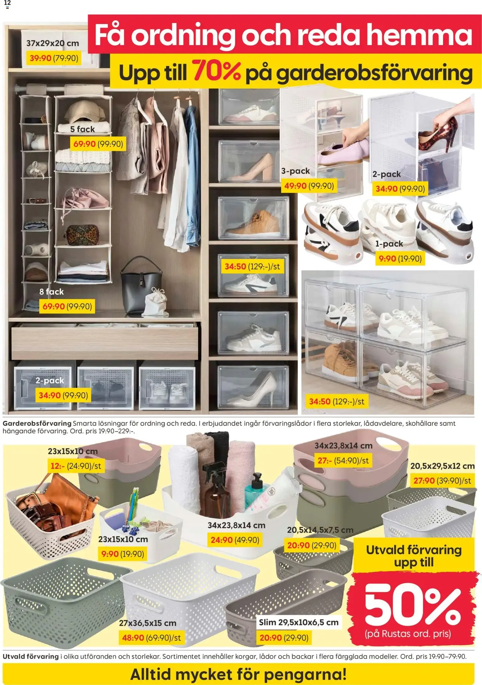 Rusta erbjudanden från 07/09/2026 - 13/09/2026 > Reklamblad nuvarande rabatter från 7 september till 13 september 2026 - Reklamblad sidor 12