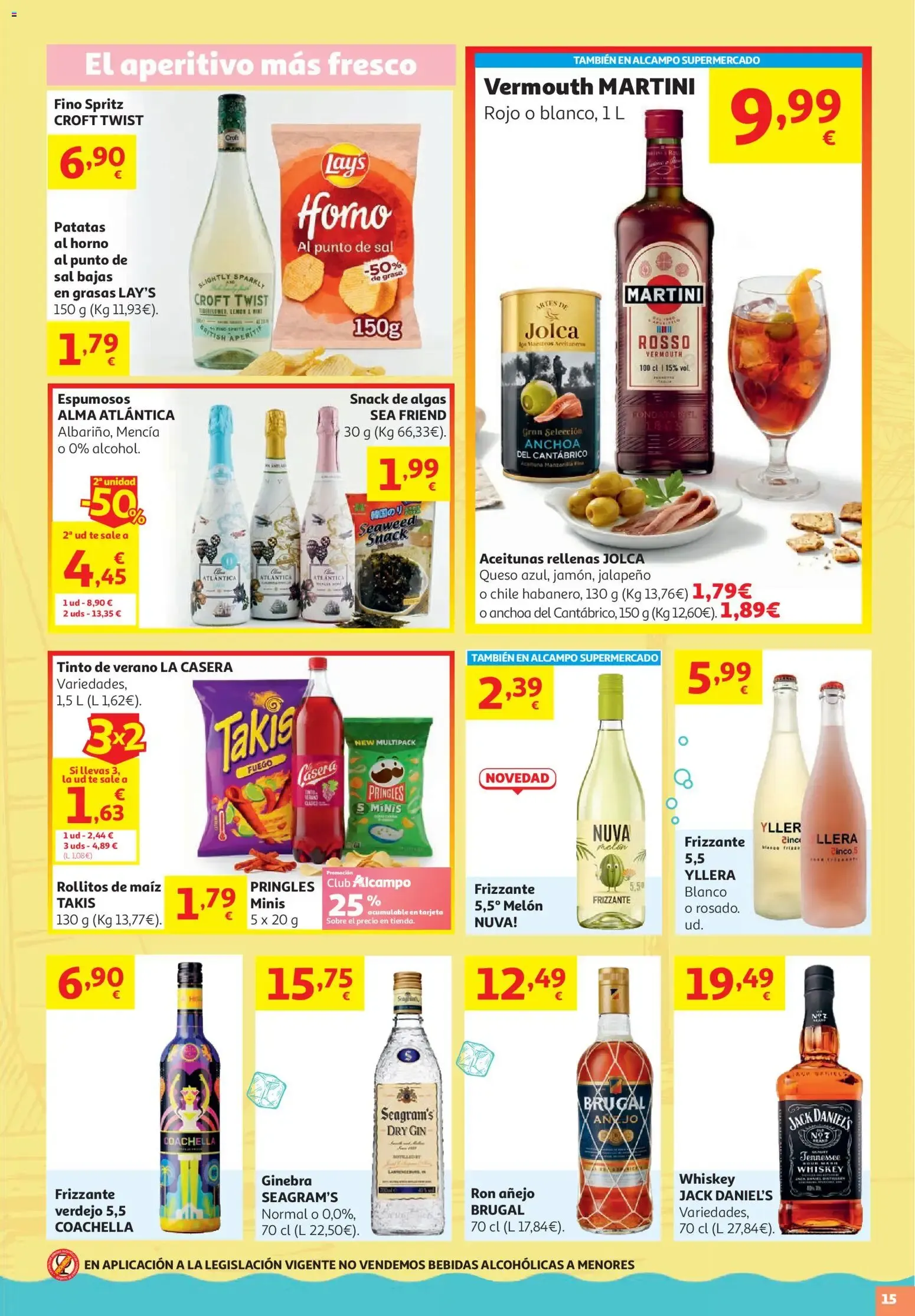 Catálogo de Alcampo: Sales ganando - Vino El Verano 30 de junio al 14 de julio 2026 - Página 15