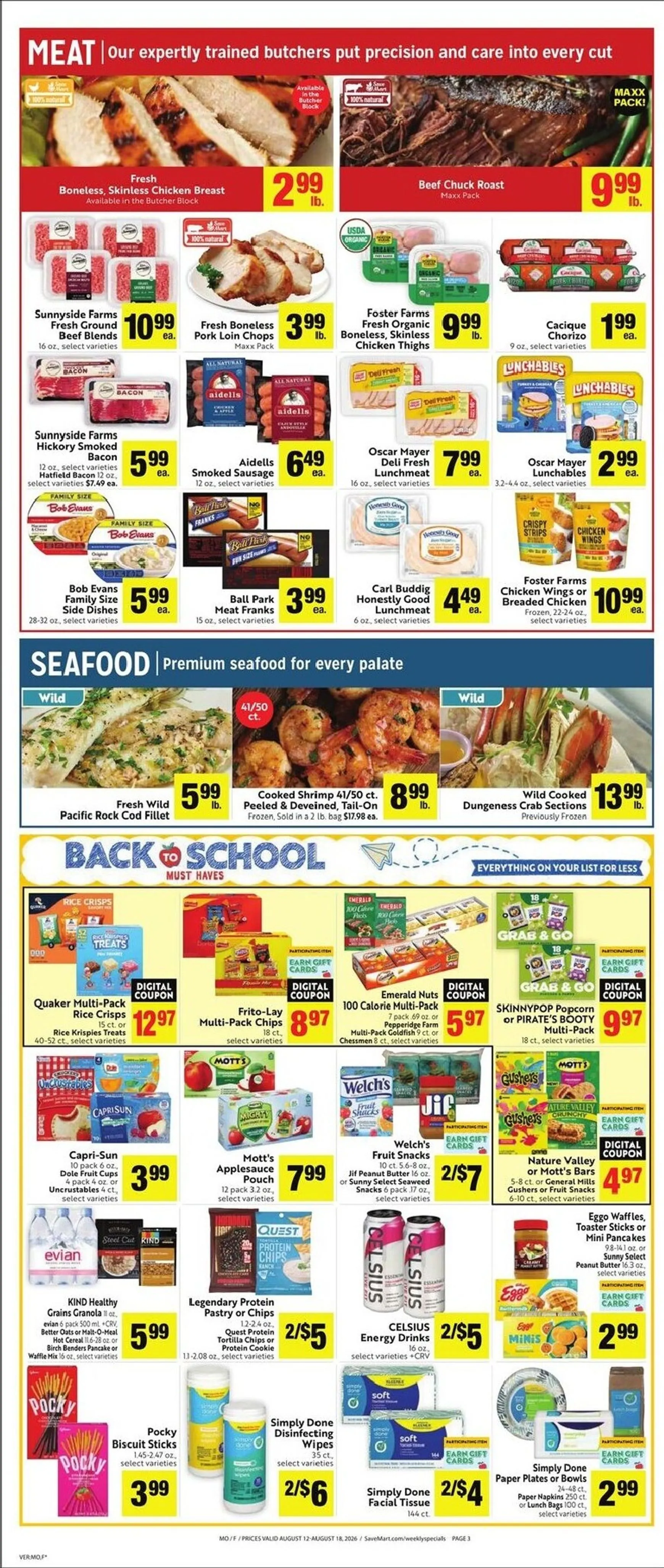 Weekly ad Current Save Mart leaflet valid from Wednesday 08/12/2026 to Tuesday 08/18/2026 from August 12 to August 18 2026 - Page 3