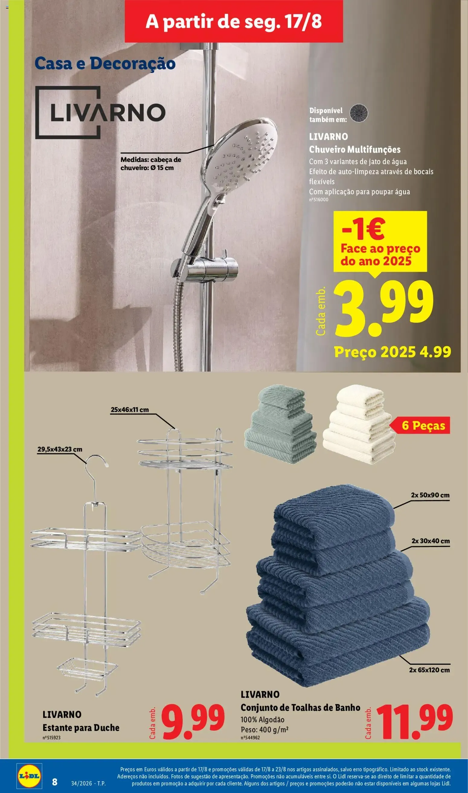 Folheto Lidl Novidades » de 17/08/2026 - 23/08/2026 de 17 de agosto até 23 de agosto 2026 - Pagina 8