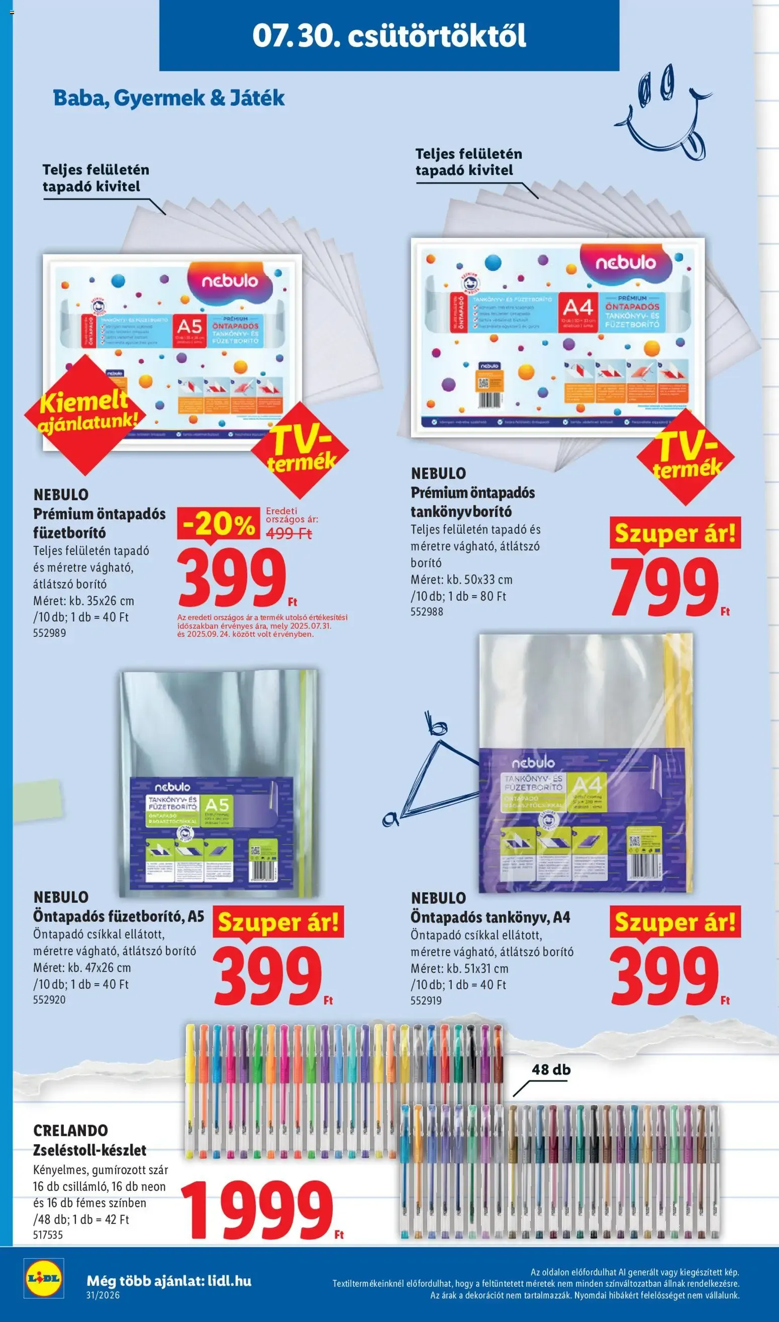 Katalógus Lidl Iskolakezdési - 2026.07.30. -tól/töl > akció, lapozható szórólap 🛍️ július 30.-tól augusztus 31.-ig 2026. - Oldal 6