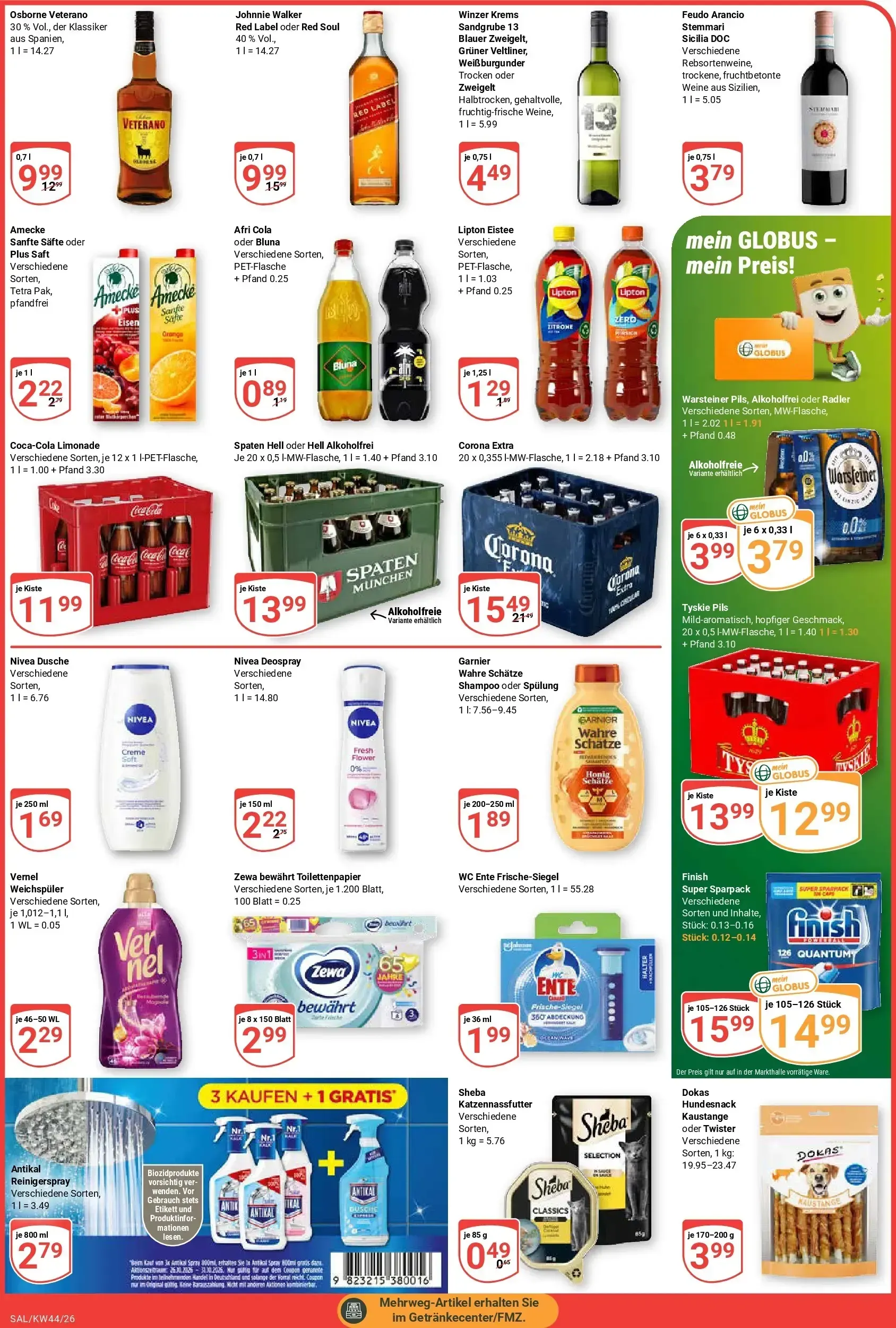 Globus Prospekt – von Montag 26.10.2026 bis Samstag 31.10.2026 von 26. Oktober bis 31. Oktober 2026 - Prospekt seite 5