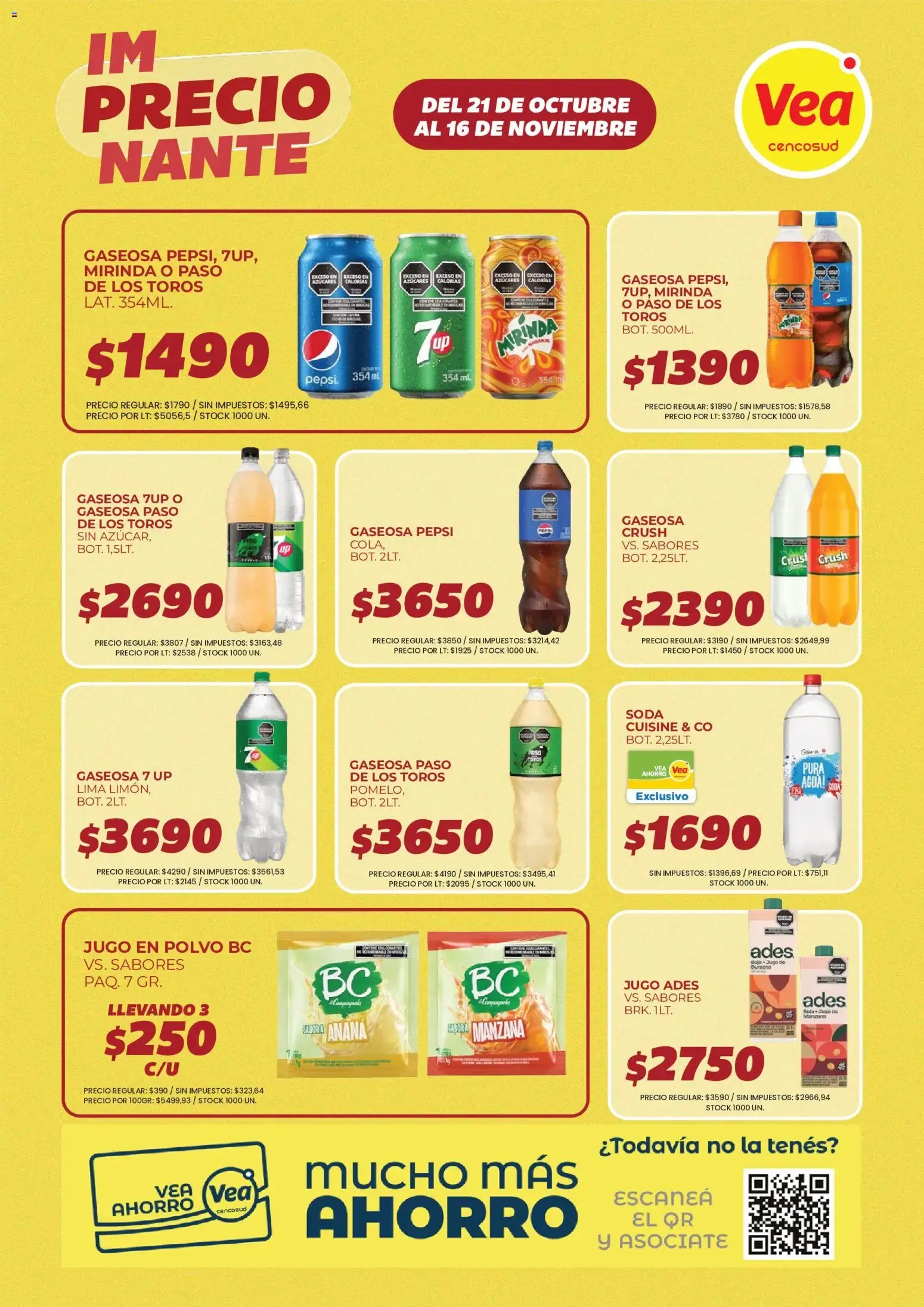 Ofertas de Vea - ImPRECIOnante | BsAs, NEA y Chubut del 21/10/2026 - 16/11/2026 21 de octubre al 16 de noviembre 2026 - Página 7 del catálogo