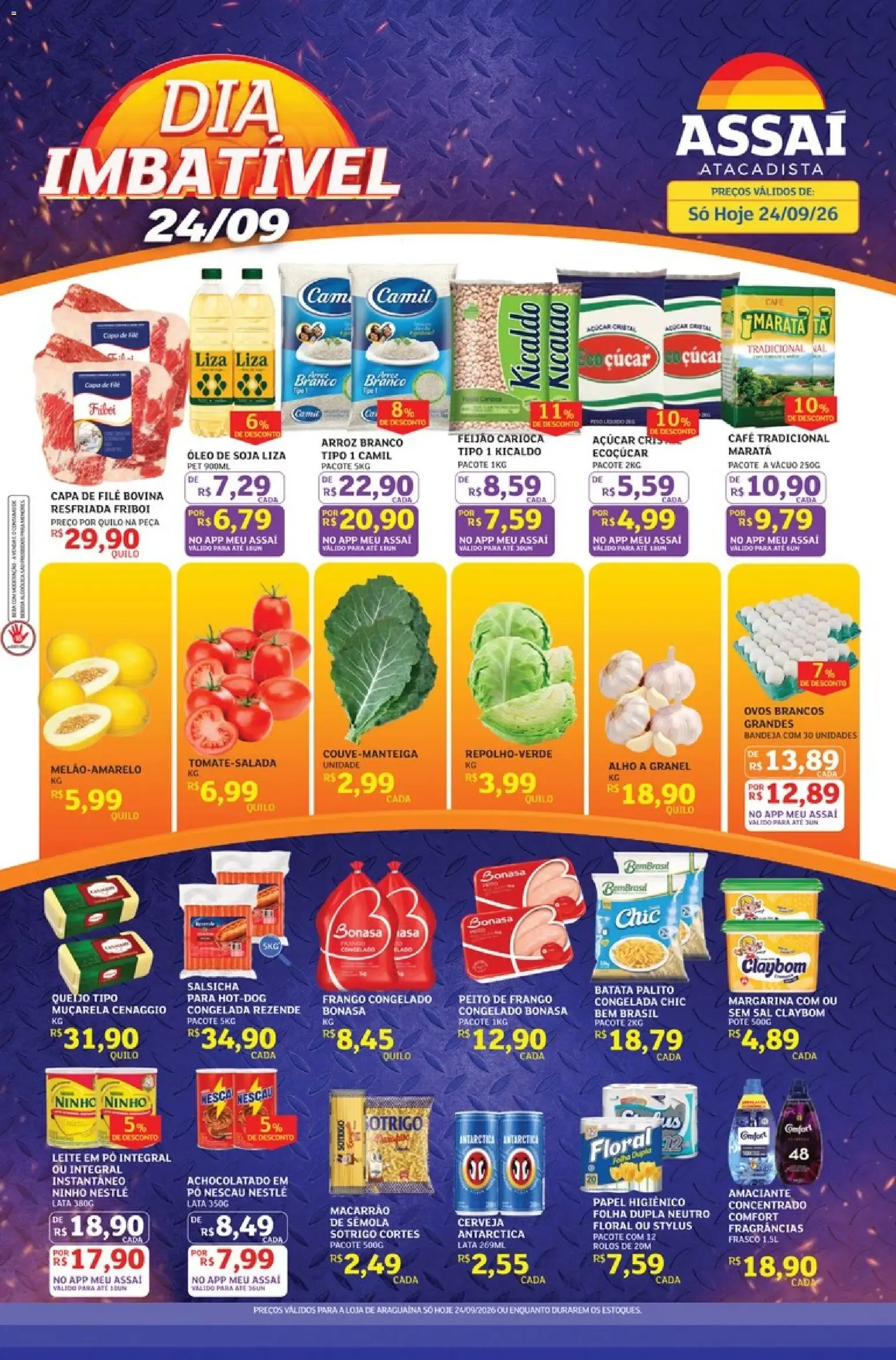 Encarte de Assaí Atacadista ofertas - TO de 24/09/2026 | Promoções Online 24 de setembro até 24 de setembro 2026 - Pagina 1