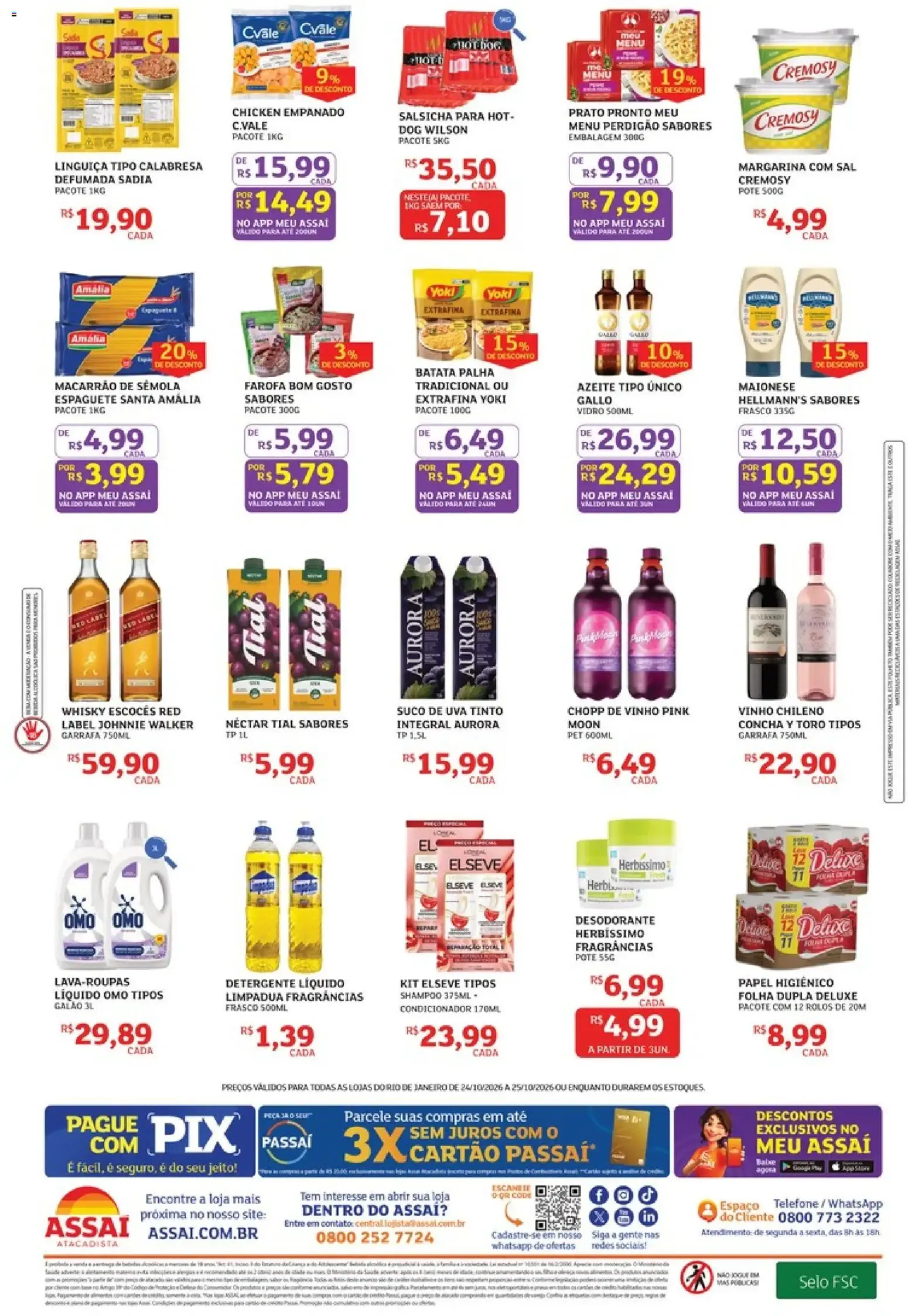 Encarte de Assaí Atacadista ofertas - RJ de 24/10/2026 | Promoções Online 24 de outubro até 25 de outubro 2026 - Pagina 2